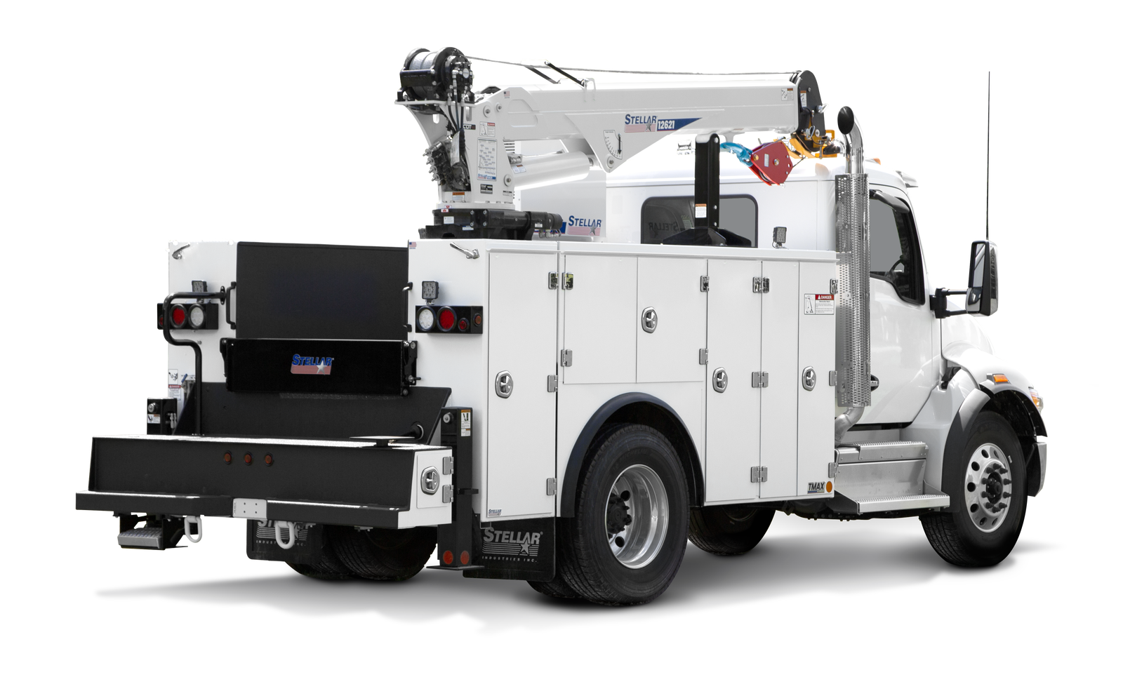 Stellar TMAX 2 with 12621 crane and 46P compressor (TMAX 2 series photo; length not identified)
