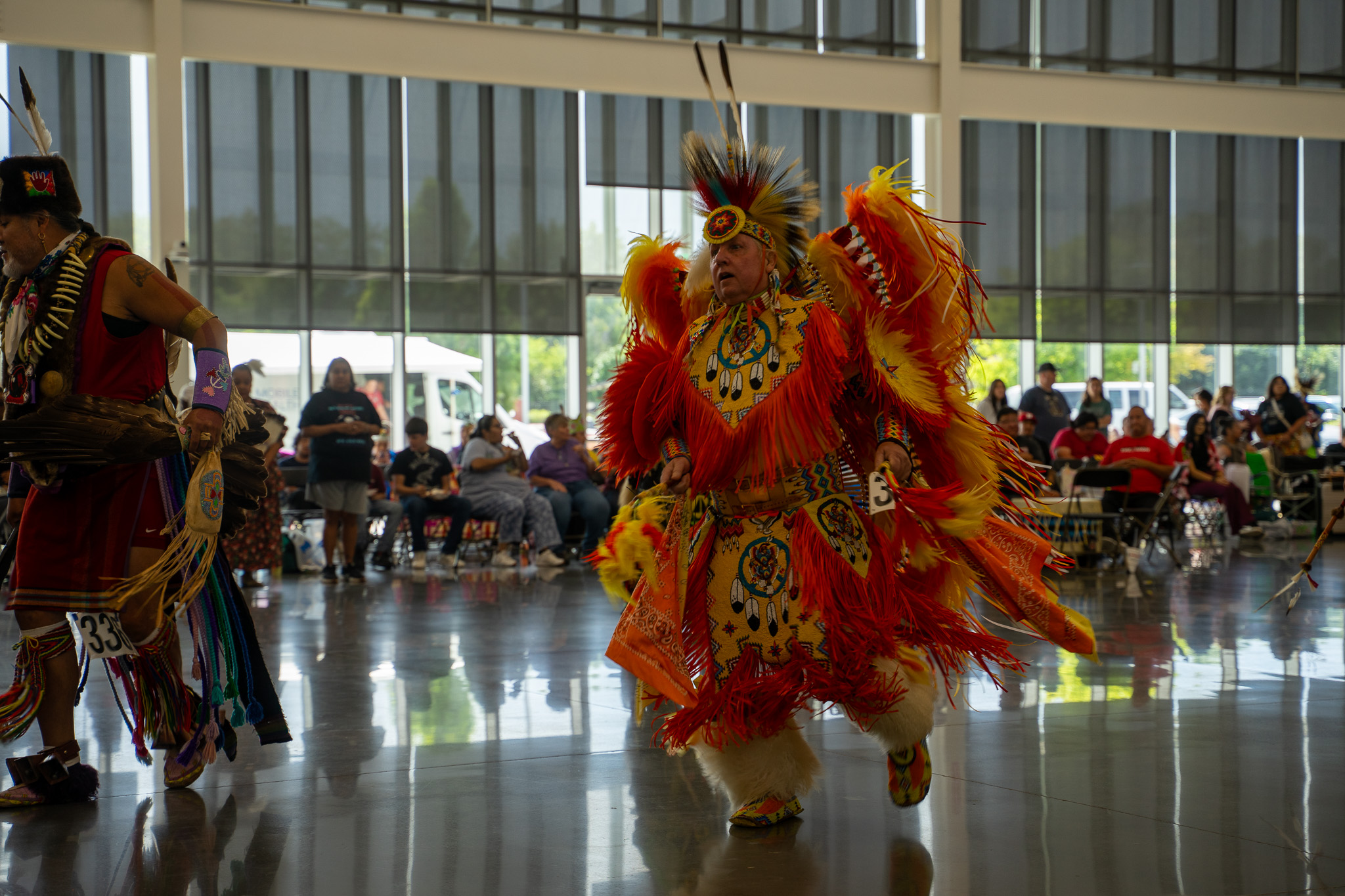 Male Native American dancing