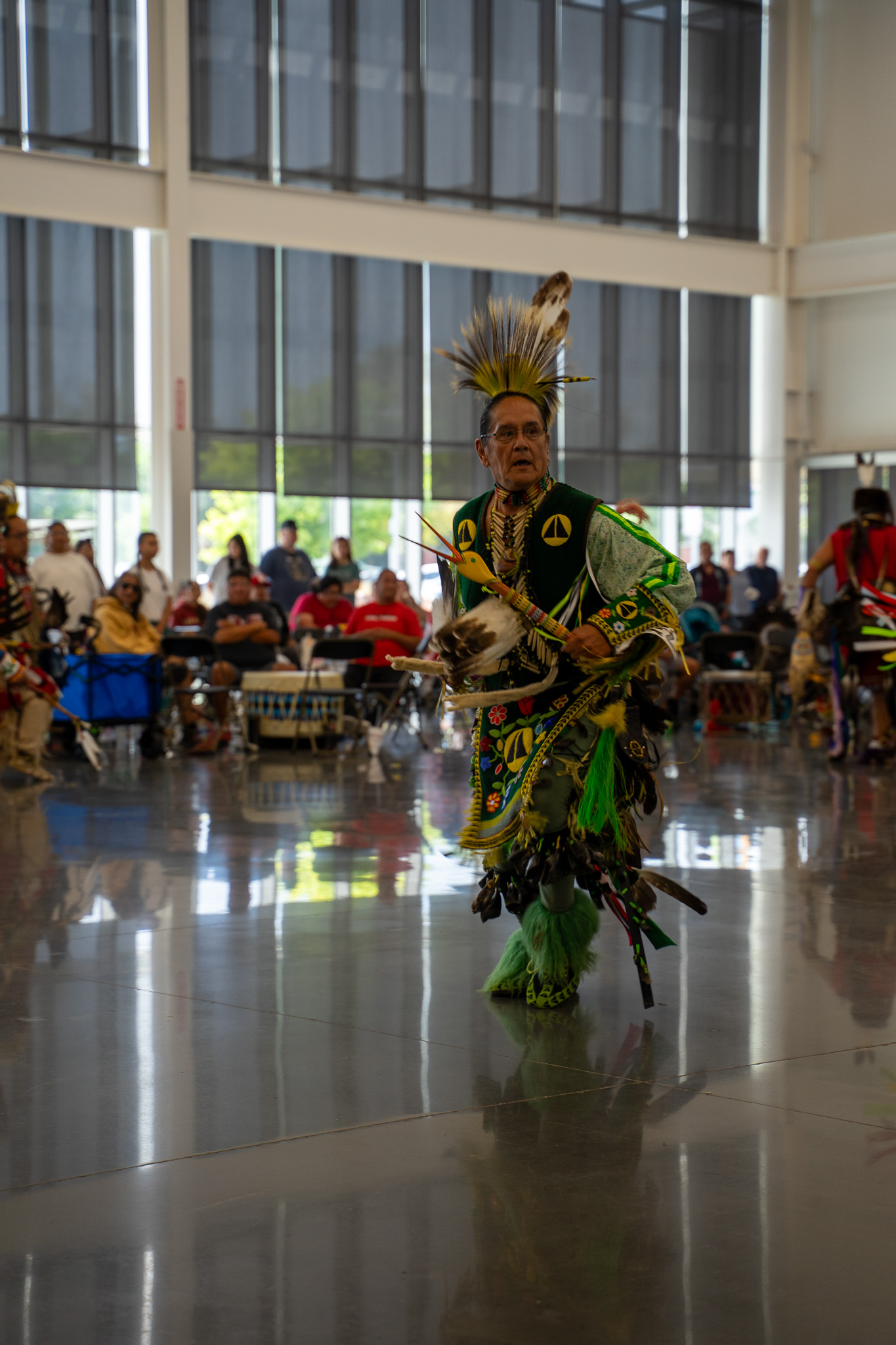 Male Native American dancing