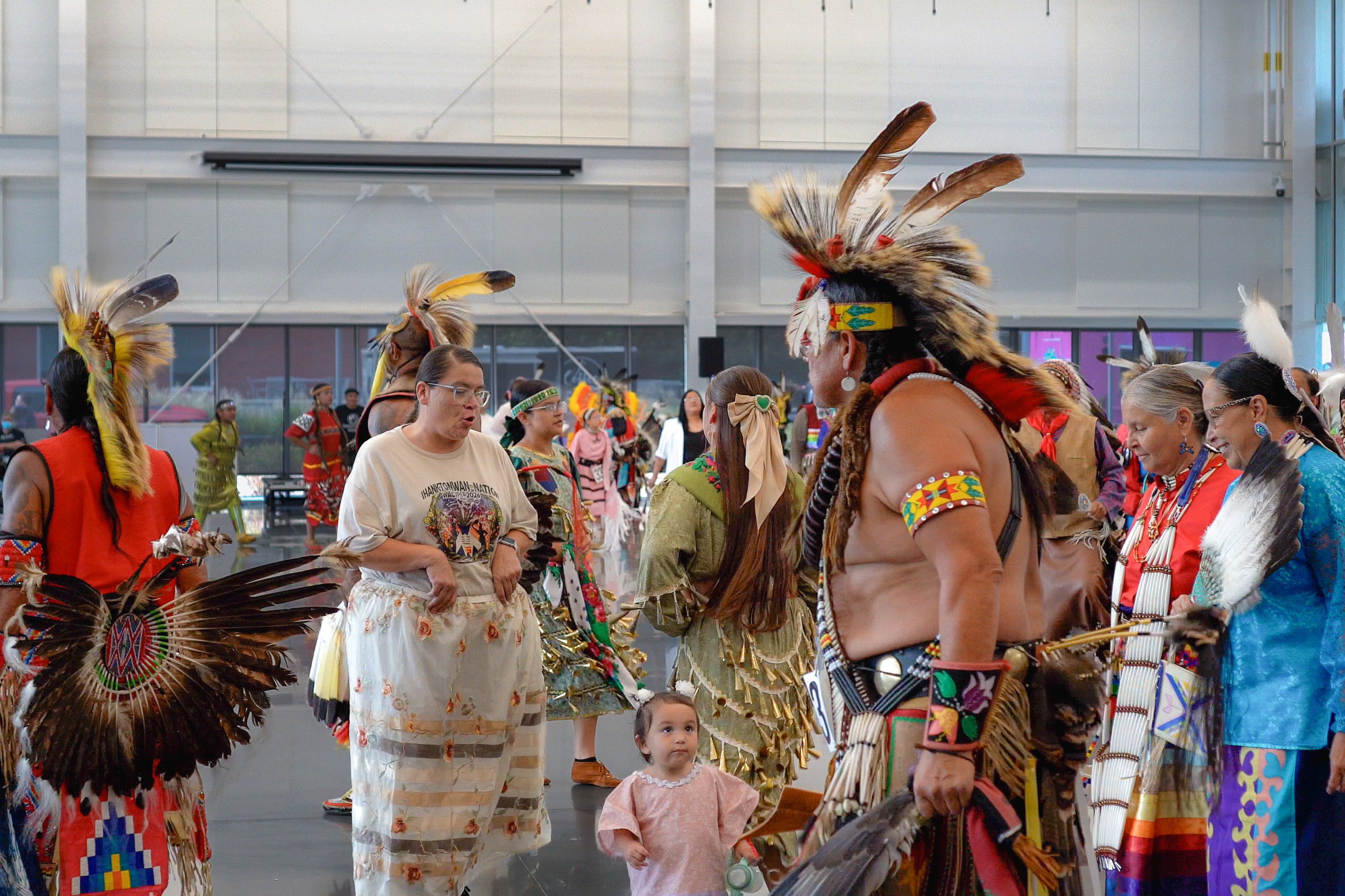 Group of Native Americans dancing