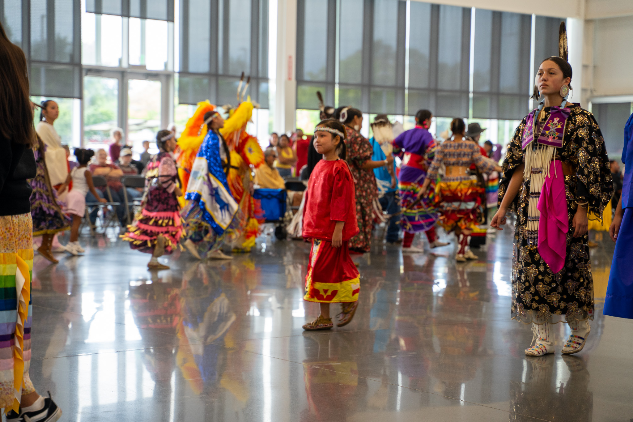 Group of Native Americans dancing