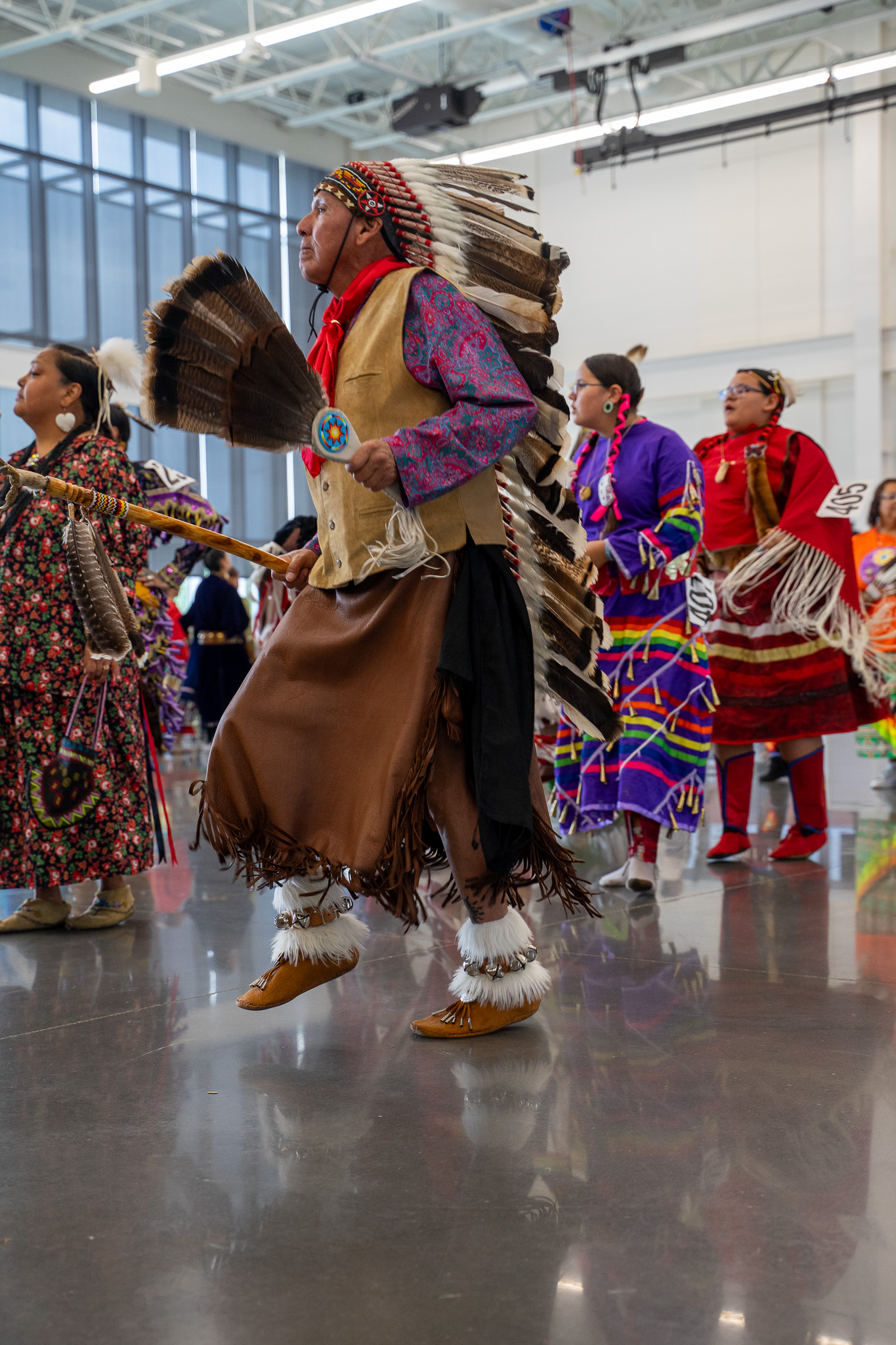 Group of Native Americans dancing
