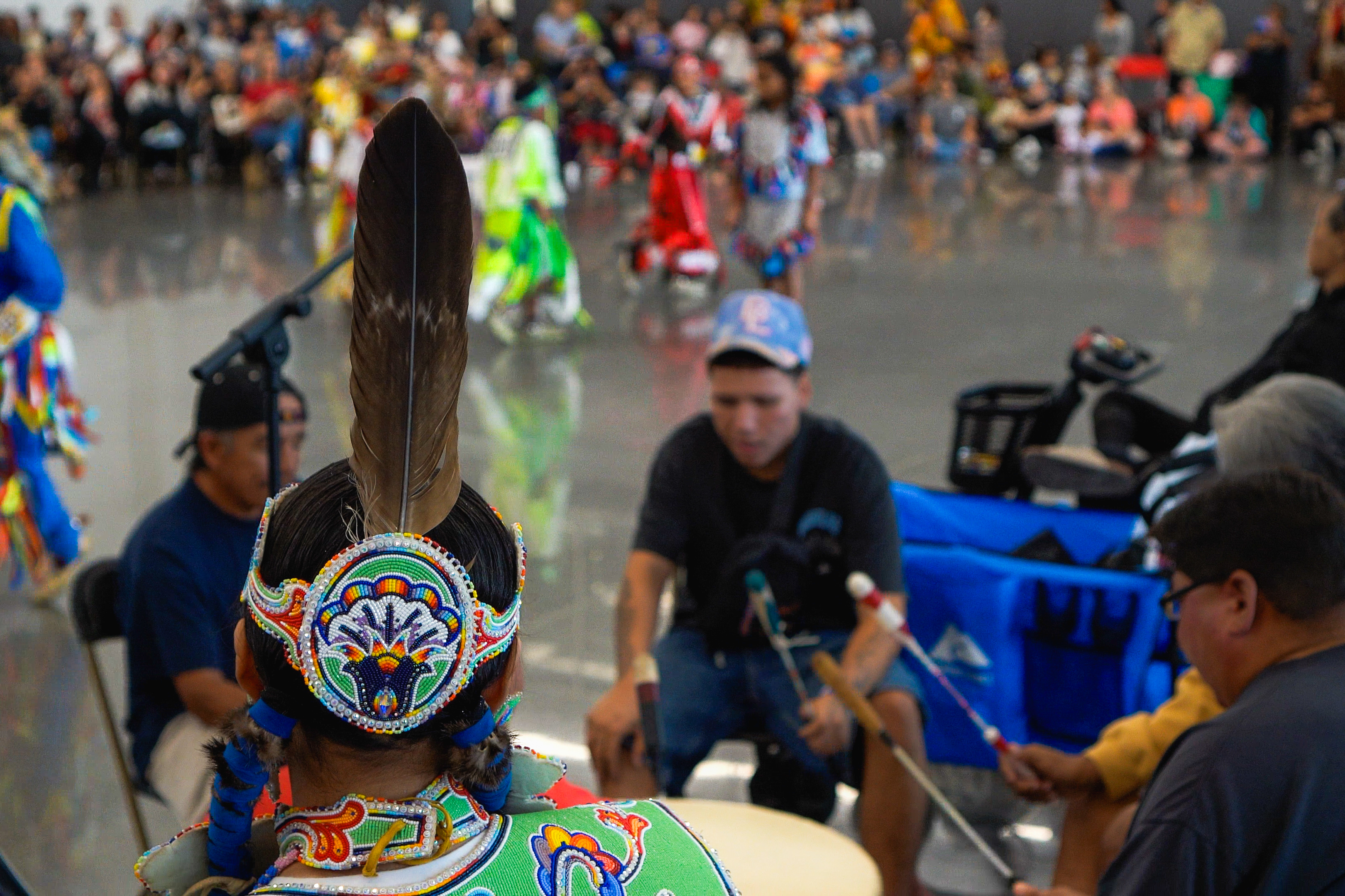 Native American drum circle