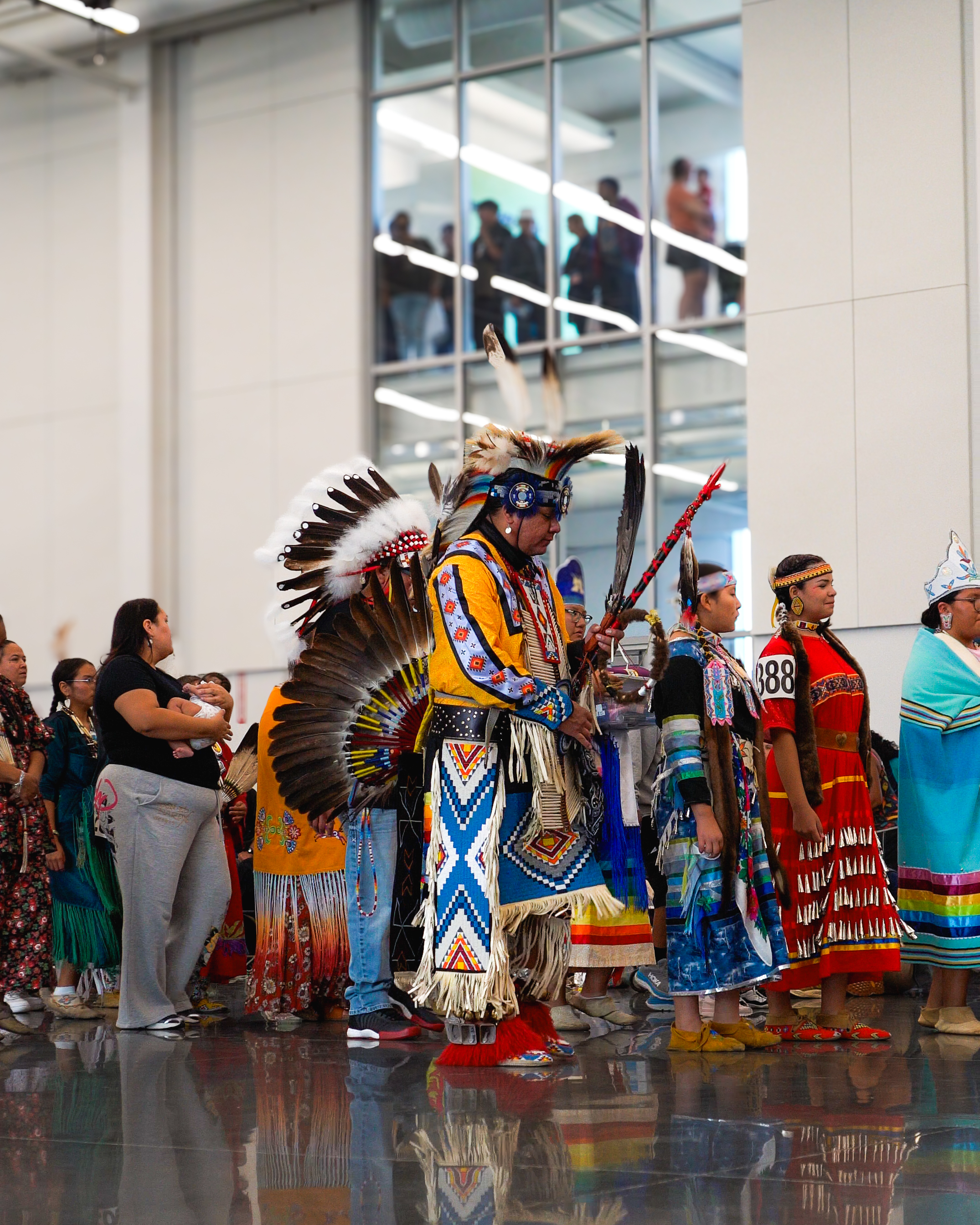 Group of Native Americans dancing