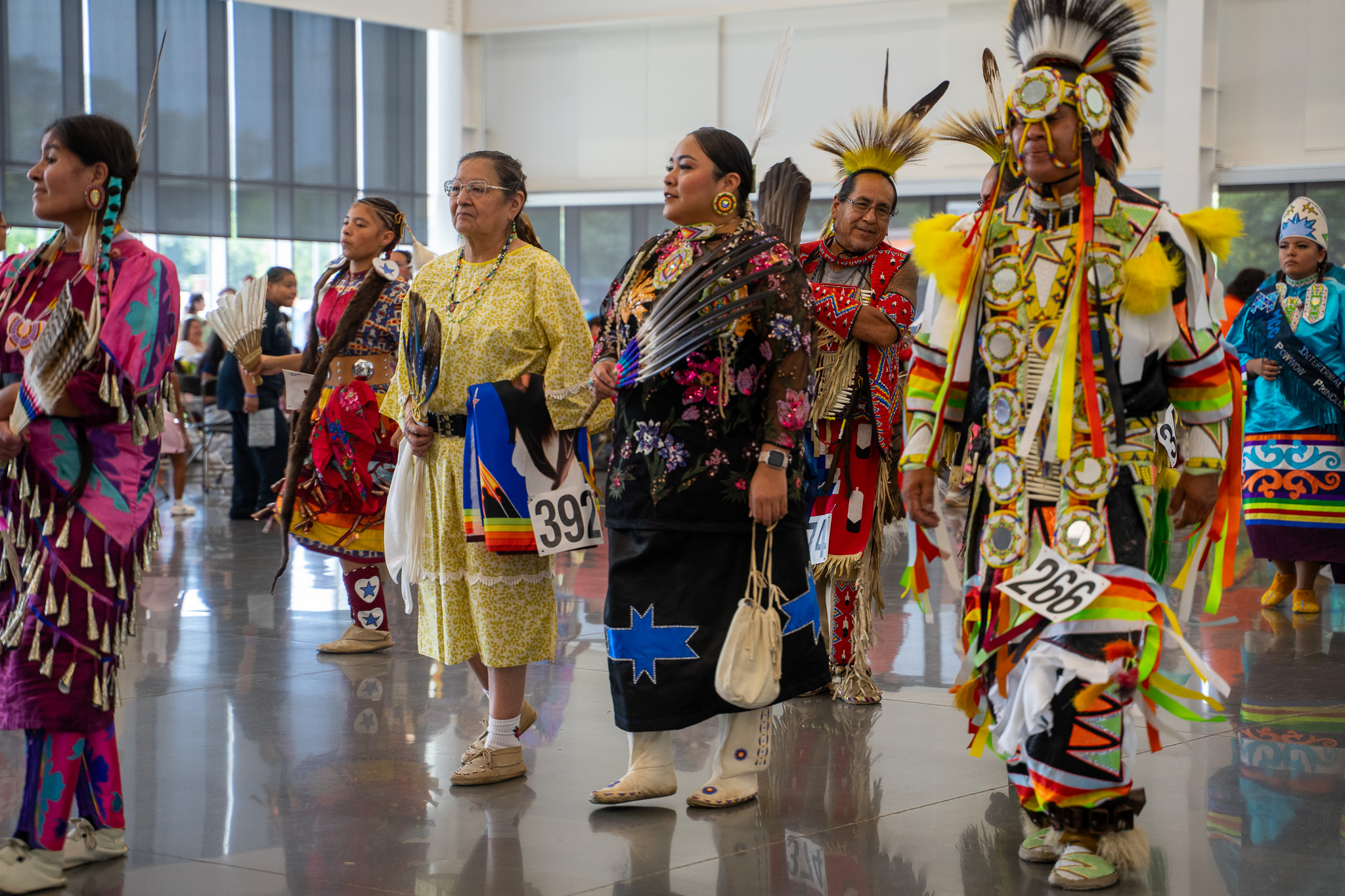 Group of Native Americans dancing
