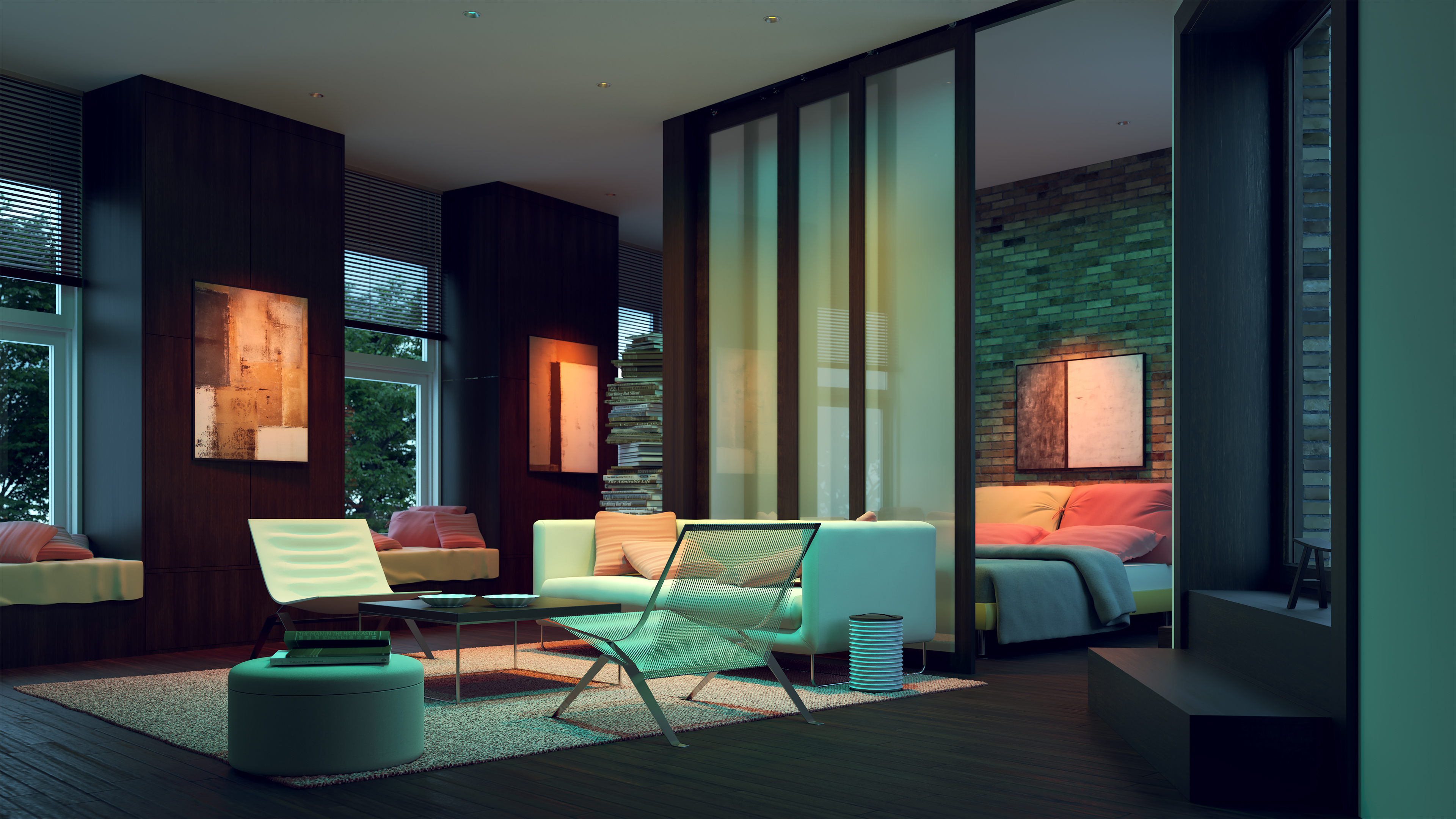 Luca 2.7" DMX/DALI TruColor&trade; RGBTW 48V Class 2, Recessed Wall Wash Downlights - Click to Enlarge