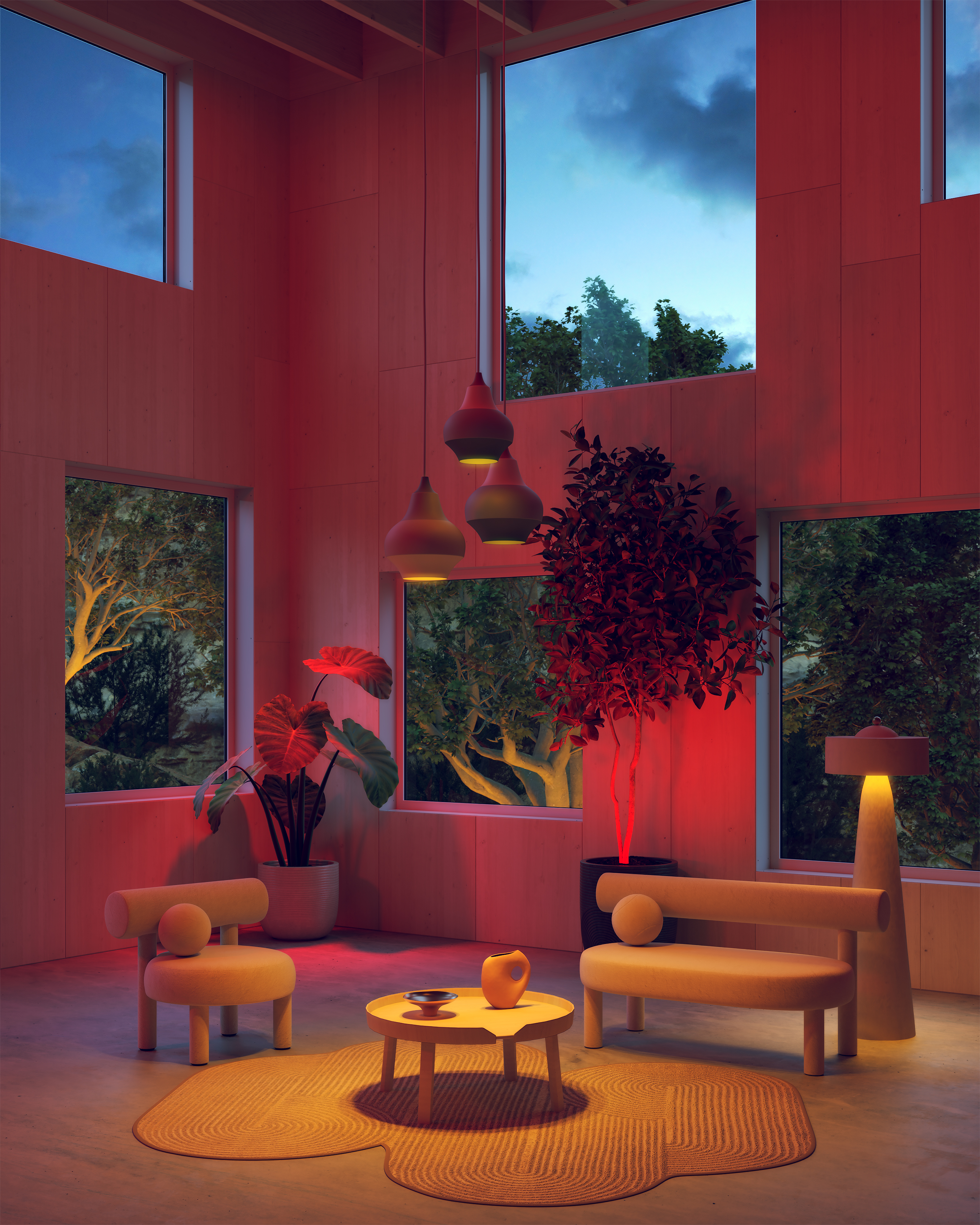 A19 Pure Smart Bulb, 2700K & Red