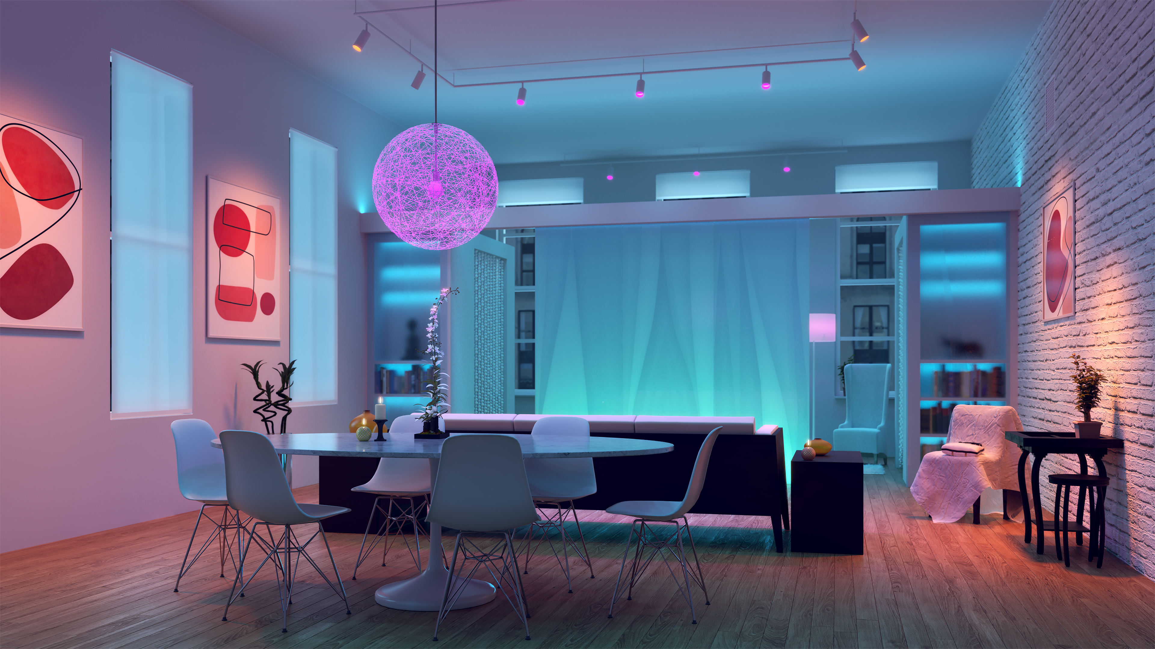 T24M Tubo Large Track Head High Output 24VDC Integrated LED,<br />Wi-Fi Enabled, 2-Circuit Magnetic, RGBTW - Click to Enlarge