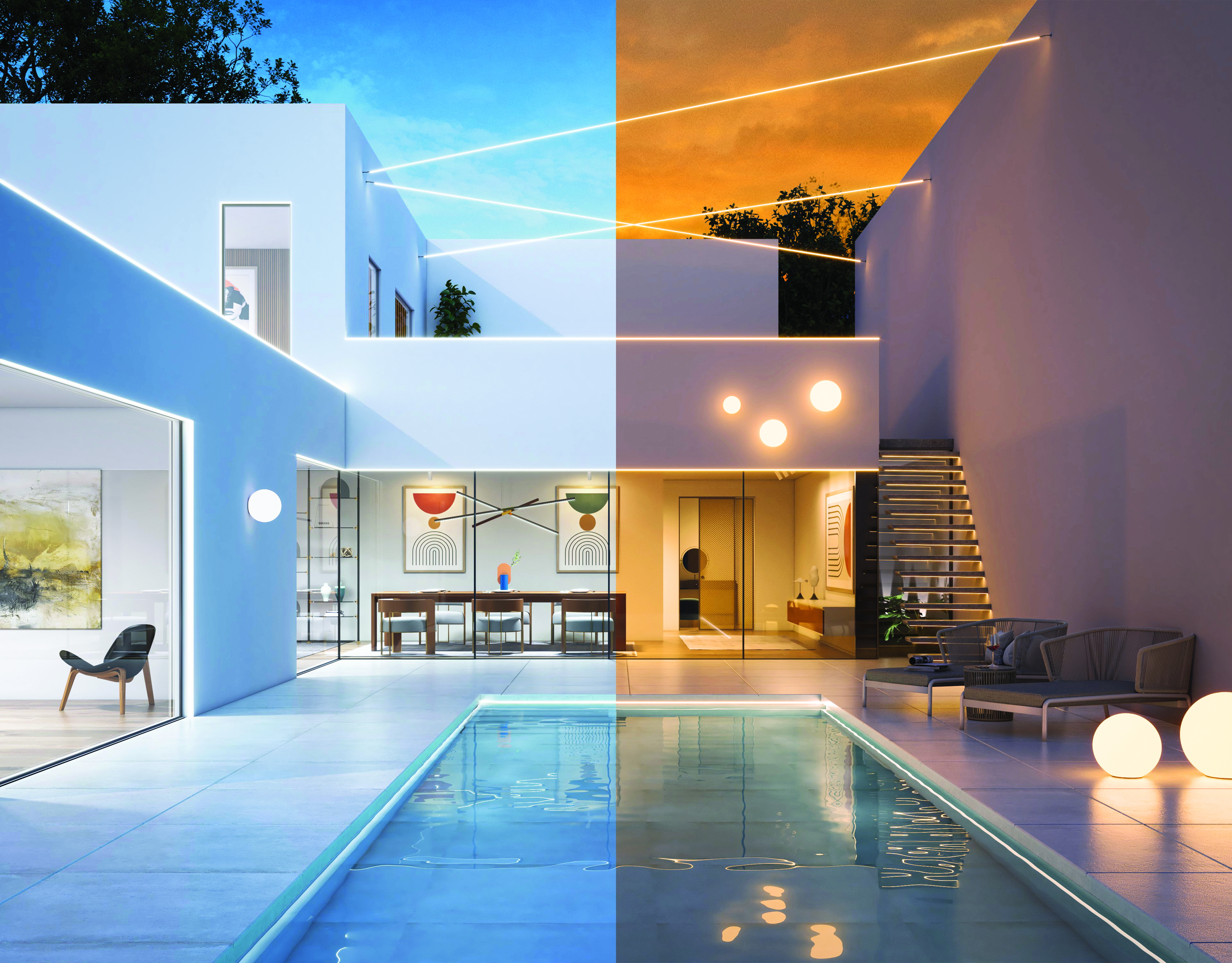 Outdoor/Wet Location Lazer Strip 24VDC, Tunable White