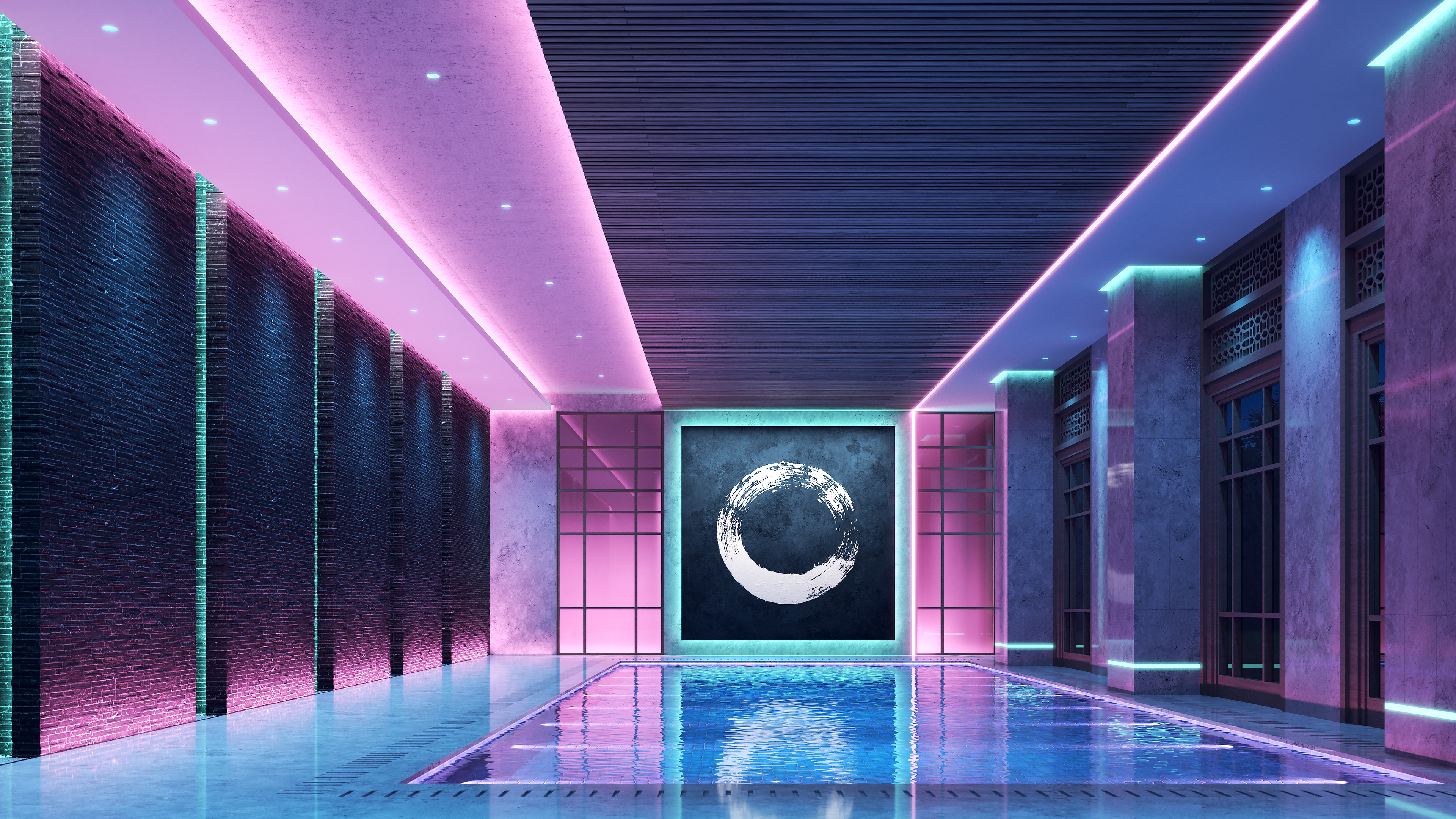 TruLine Trim 1.6A TruColor&trade; RGBTW 24VDC, 5/8" Recessed LED System - Click to Enlarge