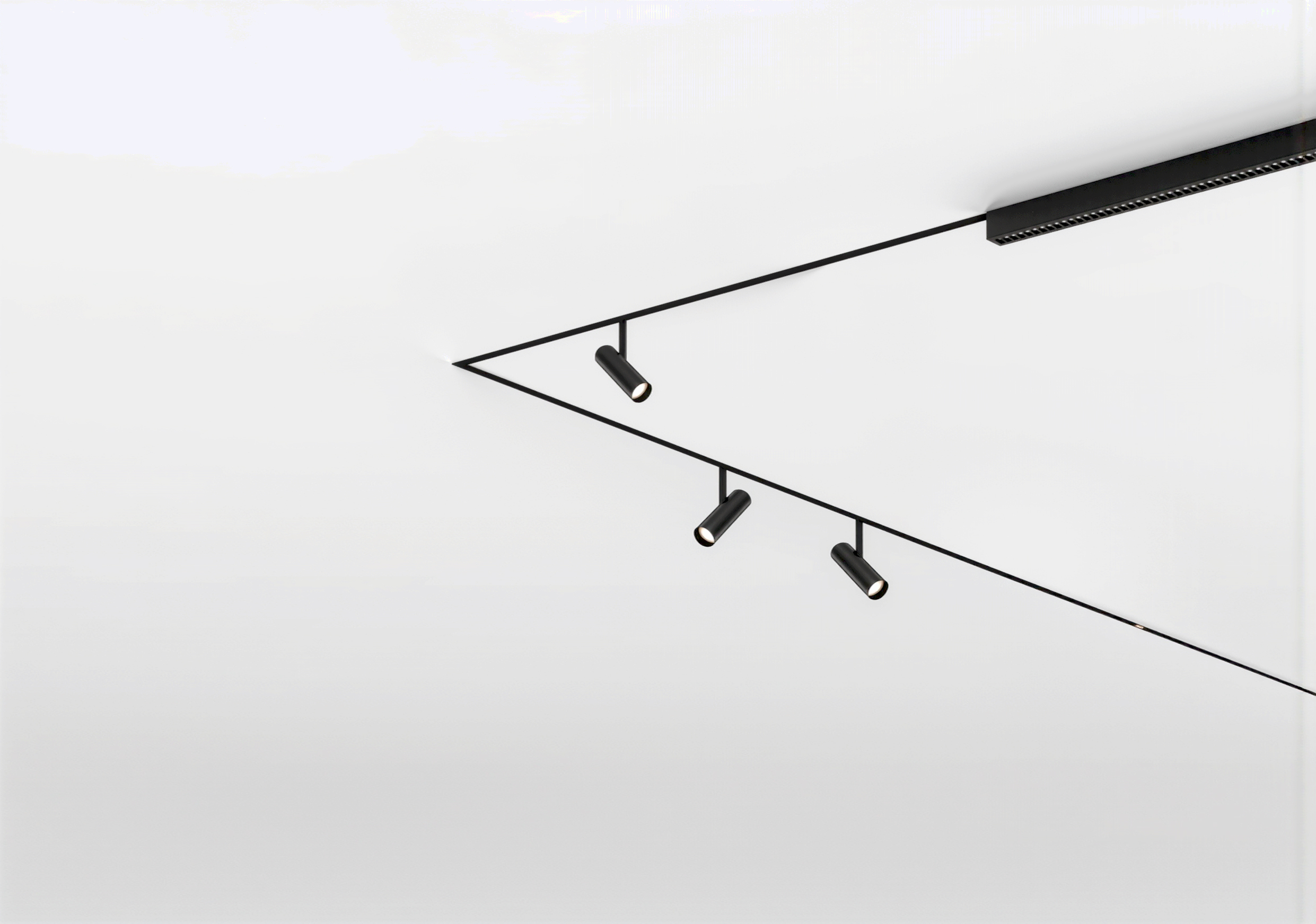 MTR48 MicroTrack&trade; Recessed 48VDC Class 2, Single Circuit, 1/2