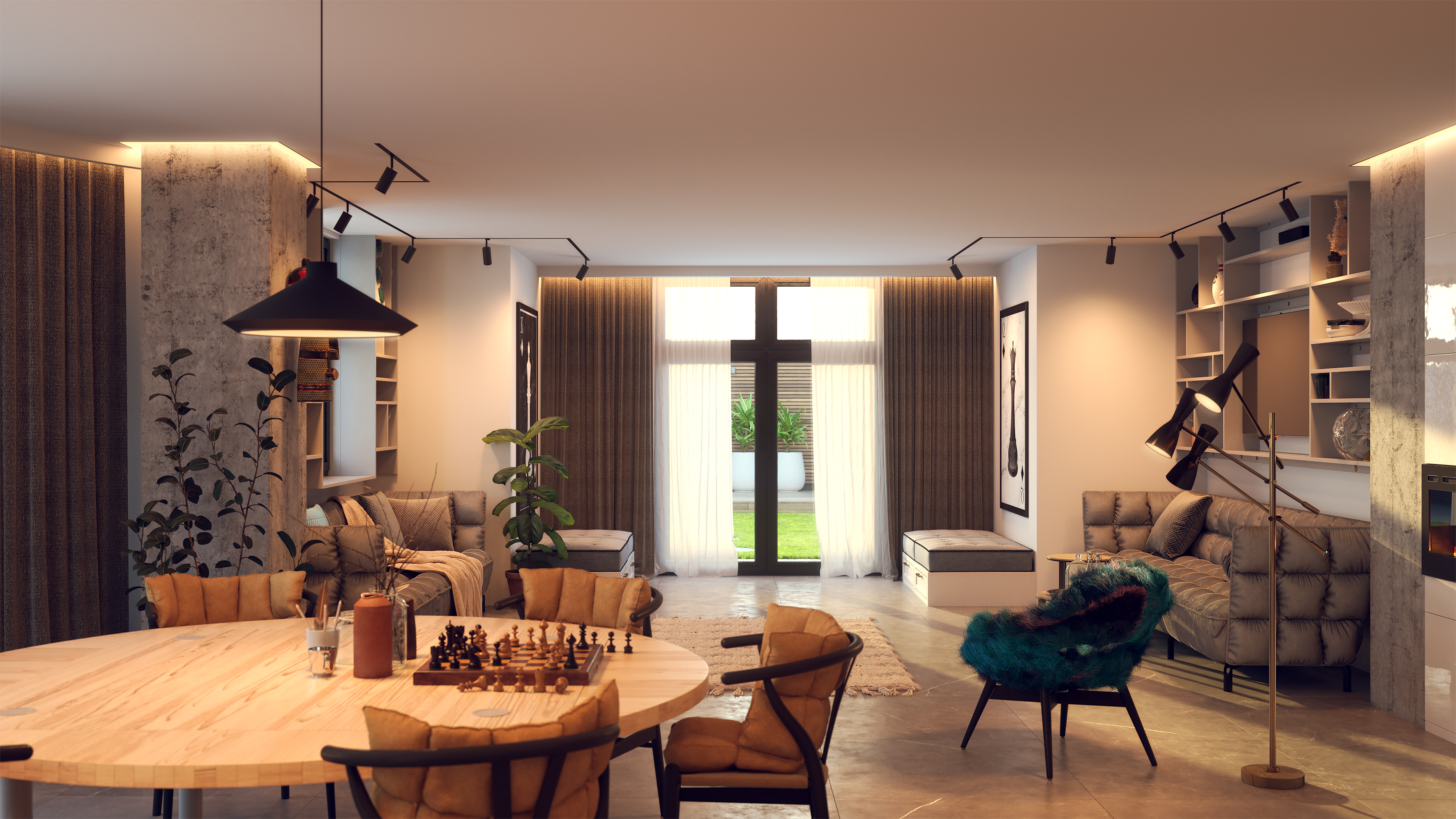 T24M Tubo Large 2-Circuit Magnetic Track Head 24VDC Integrated LED,<br />Static White & Warm Dim Technology - Click to Enlarge