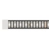 Light Channel Complete Fixture 0.6" Surface Mount 24VDC, Static White, Clear Lens With Black Louver - Click to Enlarge