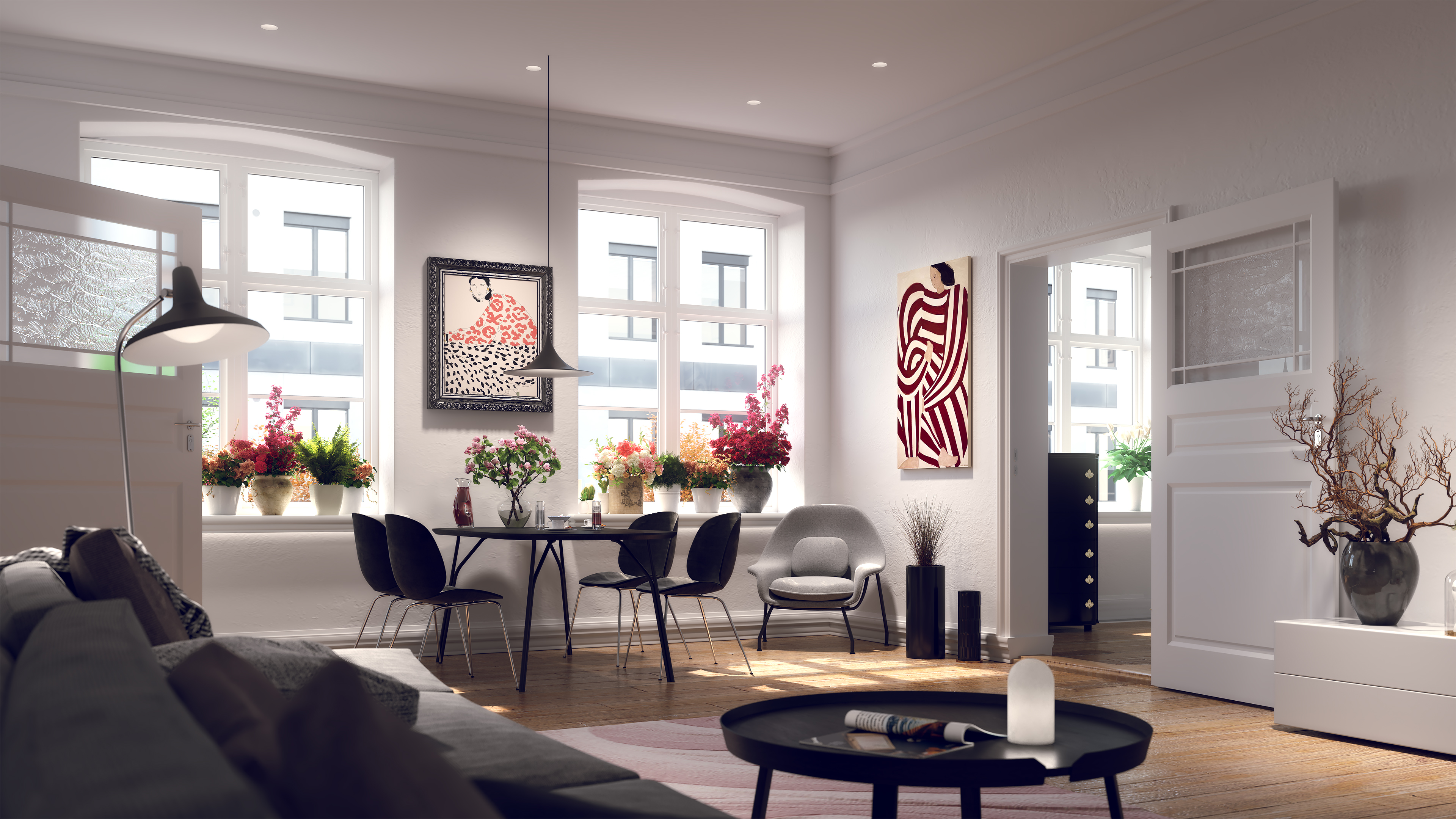 Luca 2.7" DMX/DALI TruColor&trade; RGBTW 48V Class 2, Recessed Wall Wash Downlights - Click to Enlarge