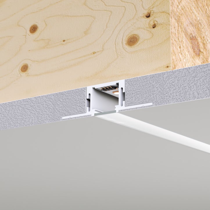 TruLine TruQuad .5A TruColor™ RGBTW 24VDC 5/8" Drywall Plaster-In LED System, Connected By WiZ Pro - Click to Enlarge