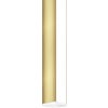 Twiggy D1 Vanity/Wall 24VDC, Static White & Warm Dim, Satin Brass with White Canopy and End Caps - Click to Enlarge