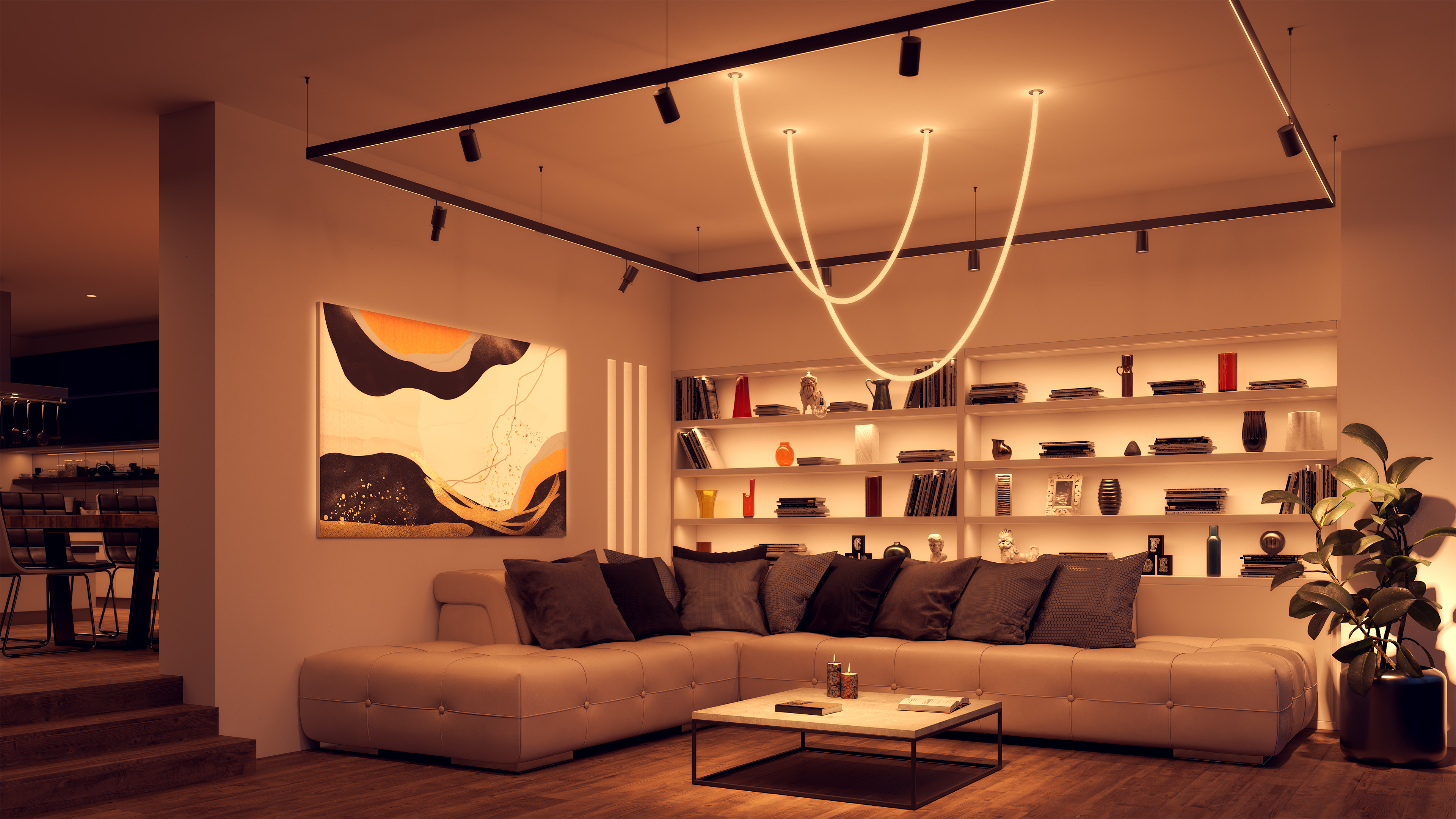 MTHL48 MicroTrack&trade; HiLo 48VDC CLASS 2, Two Circuit, Suspension Track System - Click to Enlarge