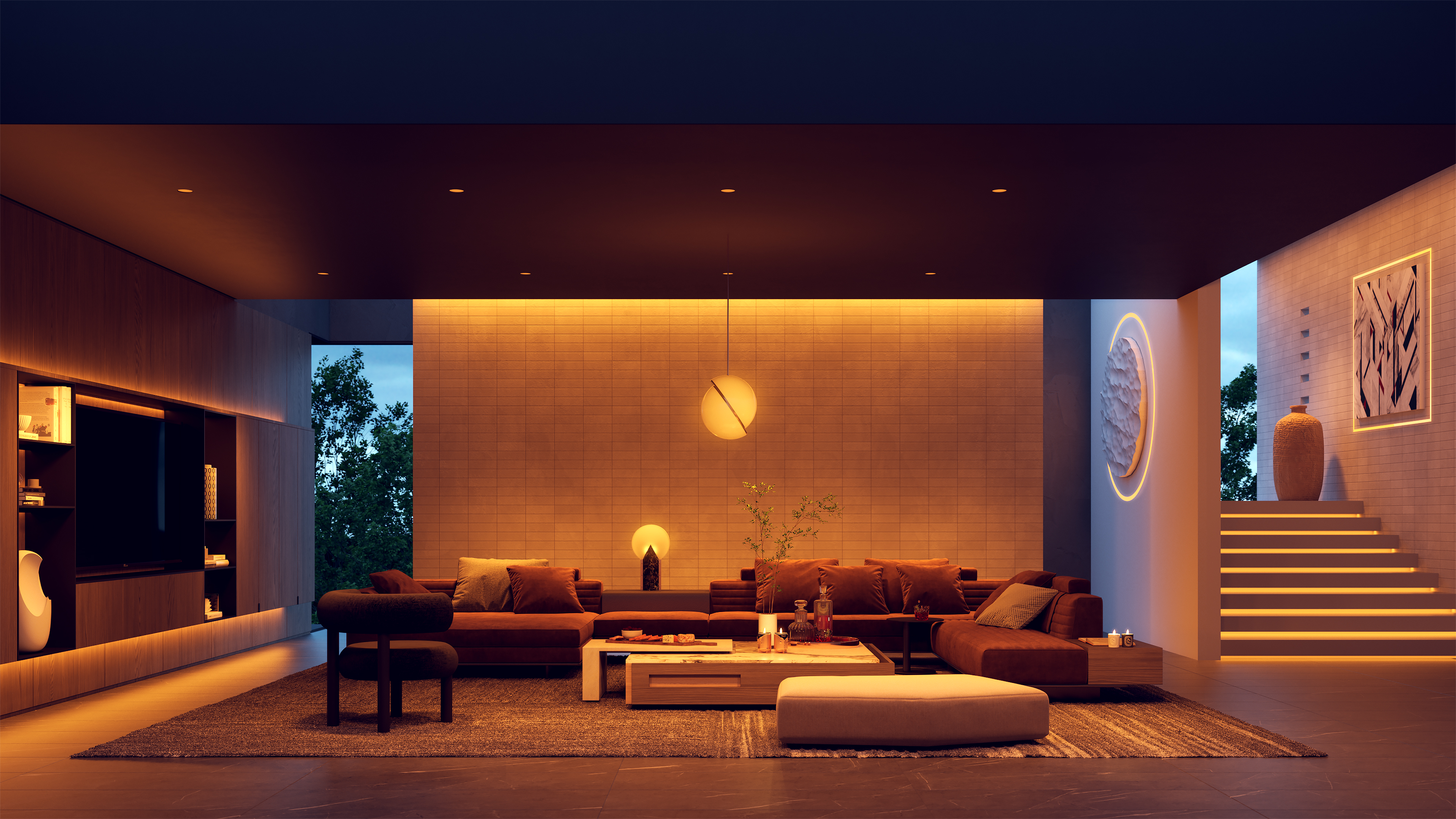 TruCirque .5A Tunable White 24VDC, 5/8" Drywall Plaster-In LED System - Click to Enlarge