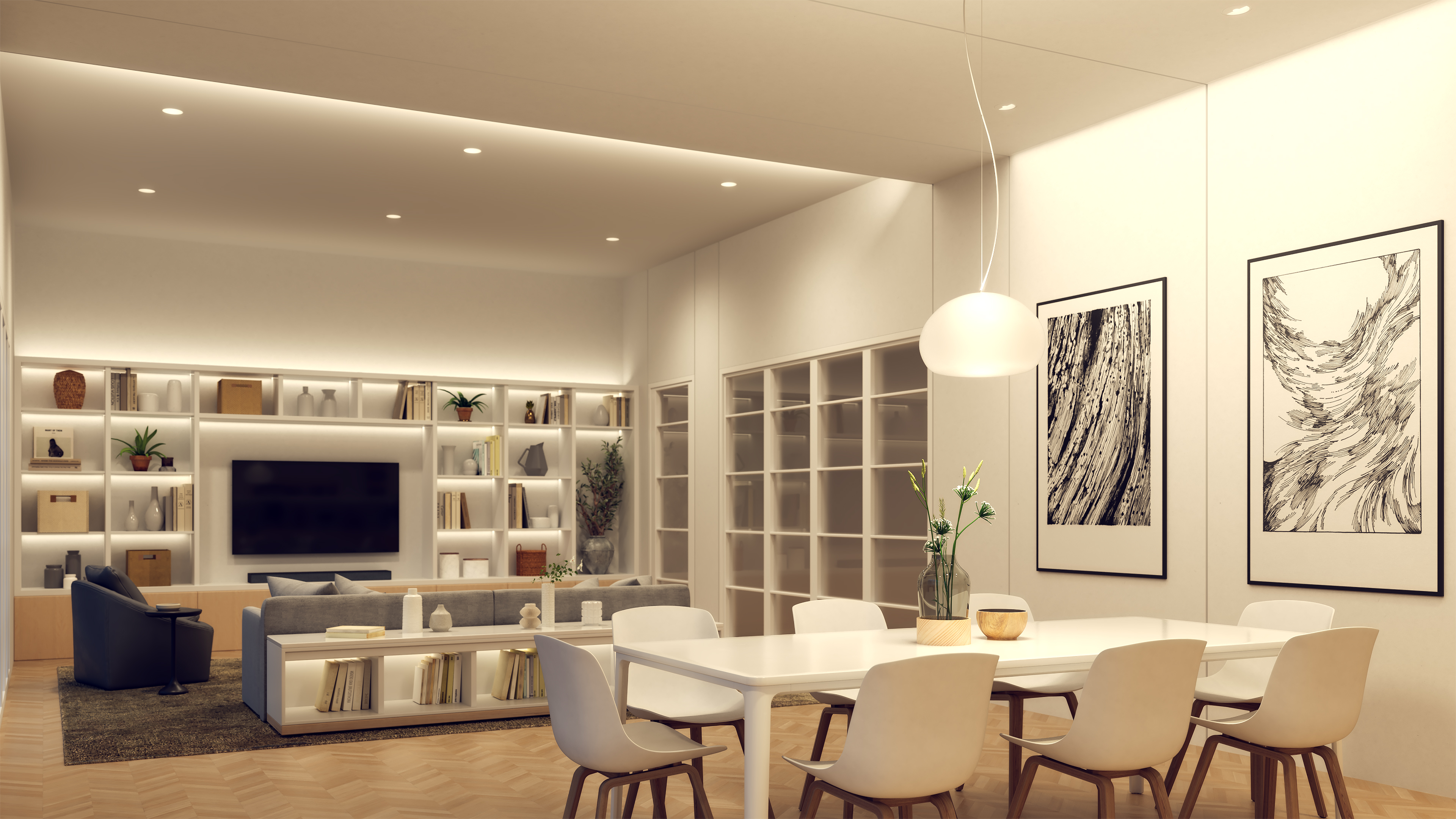 Light Channel 0.6" Recessed Millwork TruColor&trade; RGBTW, Pure Smart&trade; TruColor A21-E26-13W-RGBTW 9 Watt WI-FI Enabled Smart Lamp<br />Luca 2.7" TruColor&trade; RGBTW, TruColor&trade; RGB & Tunable White LED Strip