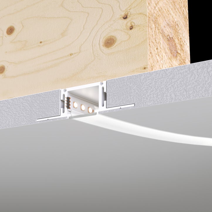 TruCirque 1A Static White 24VDC, 5/8" Drywall Plaster-In LED System - Click to Enlarge
