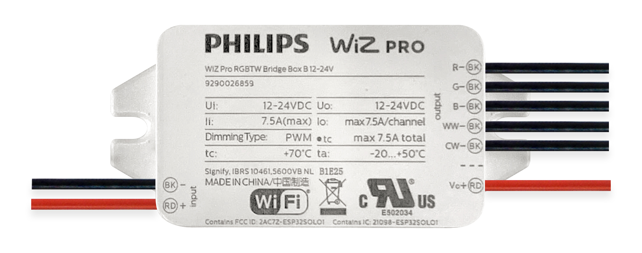 12V 24VDC br   WiZ Connected br   UR Bridge Box br   RGBTW