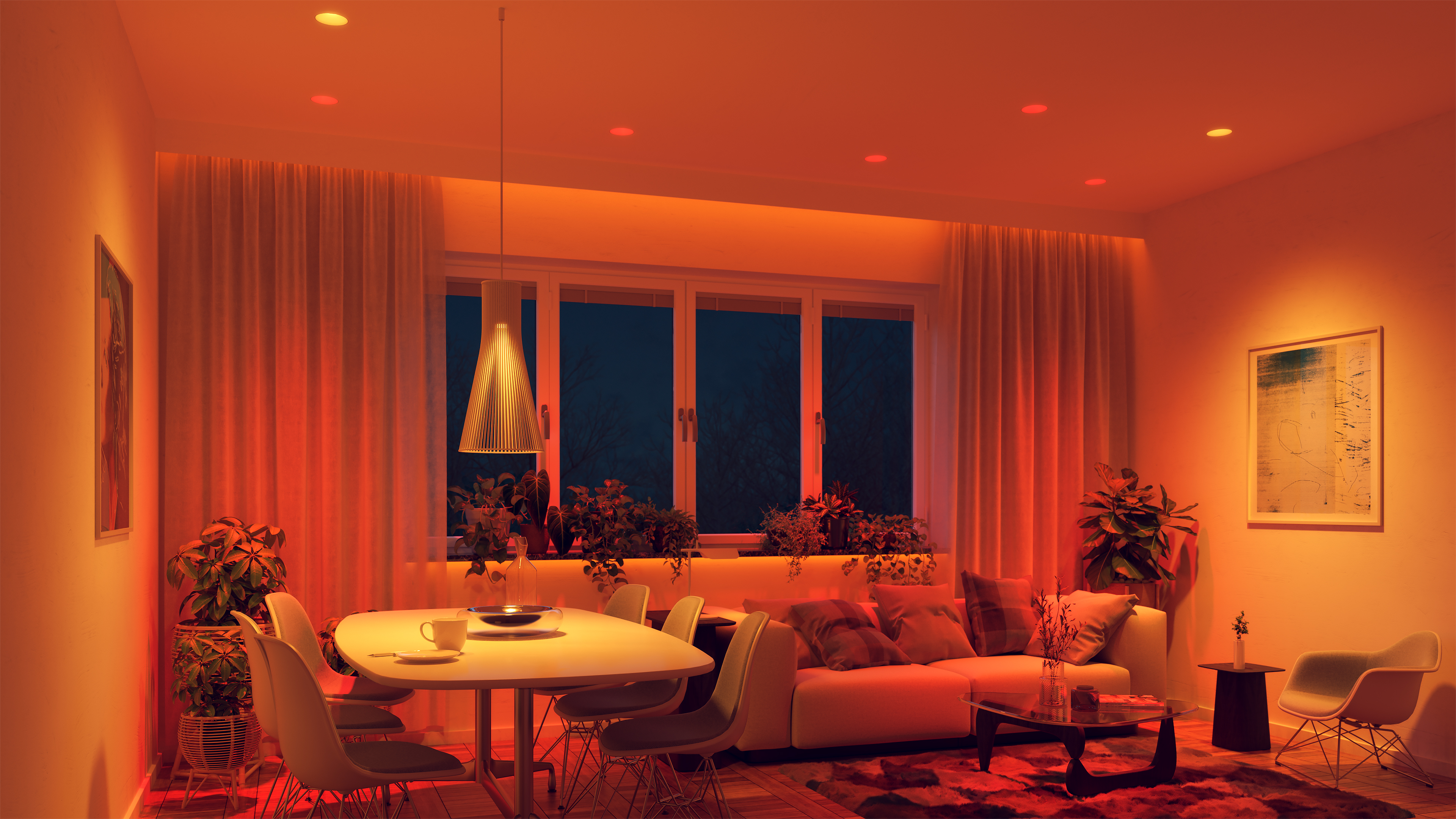 Luca 3.5" TruColor&trade; RGBTW 24V Class 2, Recessed Fixed & Adjustable Downlights - Click to Enlarge