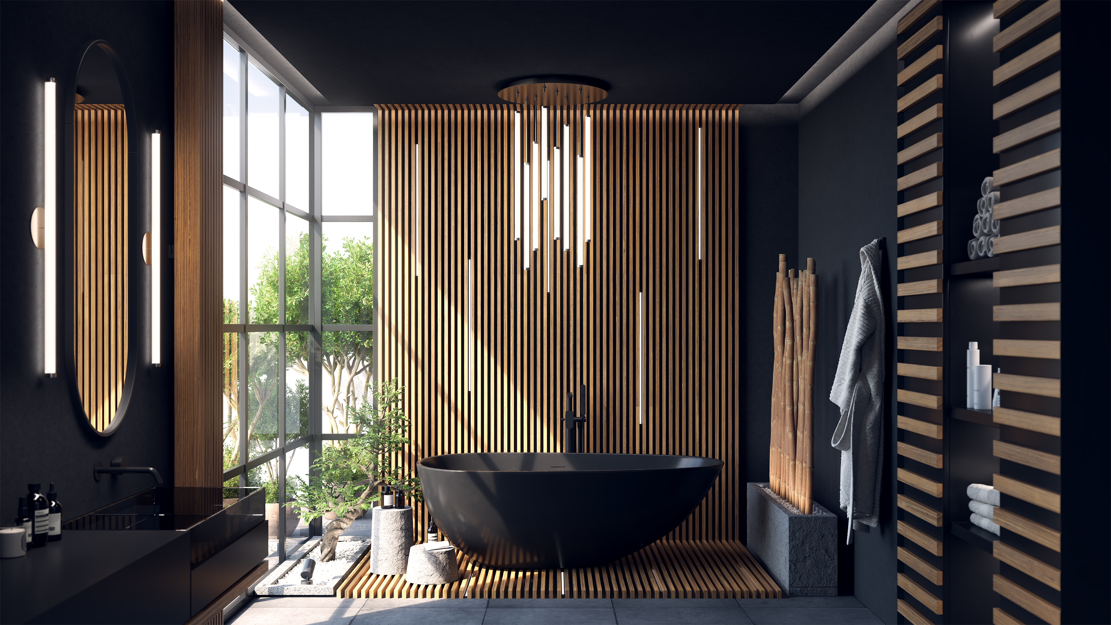 Solina 360 Wall/Vanity 24VDC, Static White & Warm Dim - Click to Enlarge