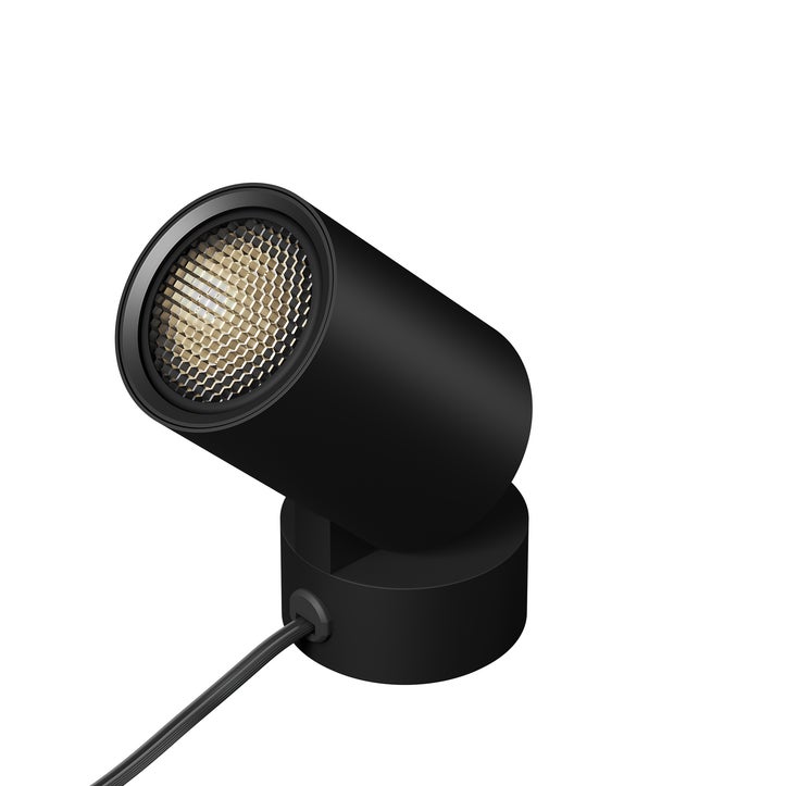 Big-Shorty Wi-Fi Enabled LED Floor Uplight, Black Finish - Click to Enlarge