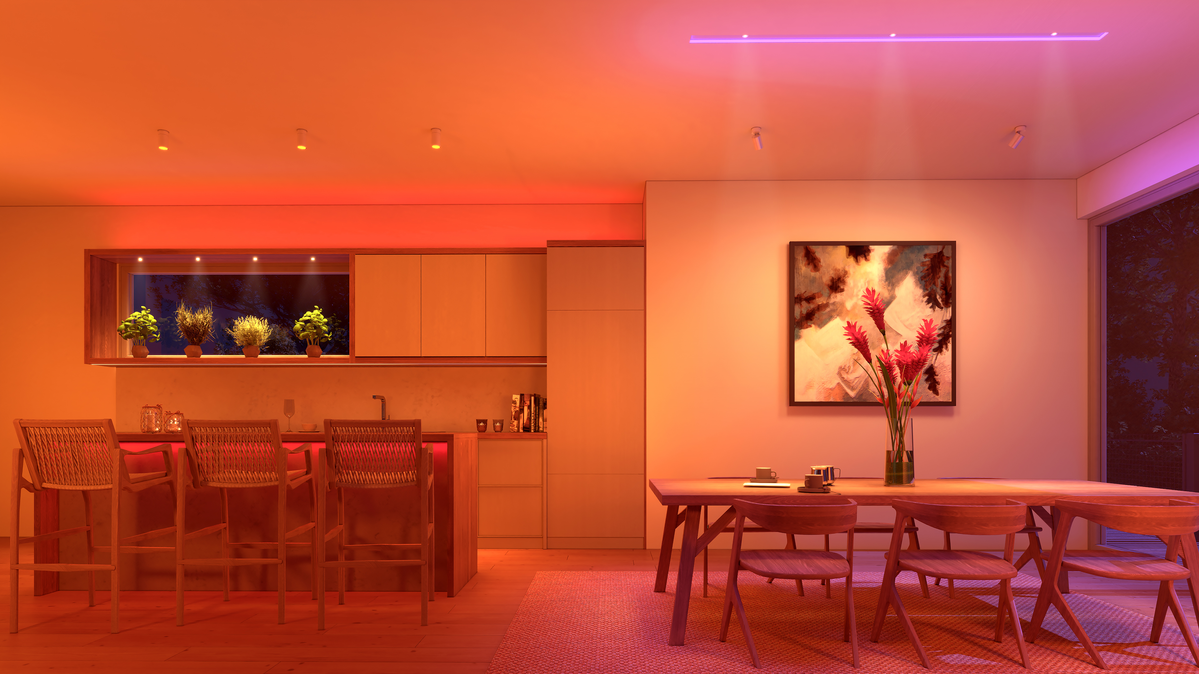 A19 Pure Smart Bulb, Big Shorty Ceiling, BR30 Pure Smart Bulb, Lazer Strip, Veil Ceiling