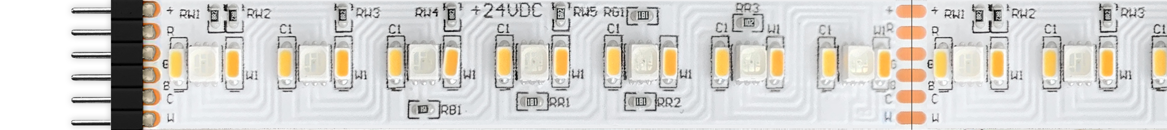 RGB Tunable White br   24VDC br   RGBTW TruColor trade  Strip
