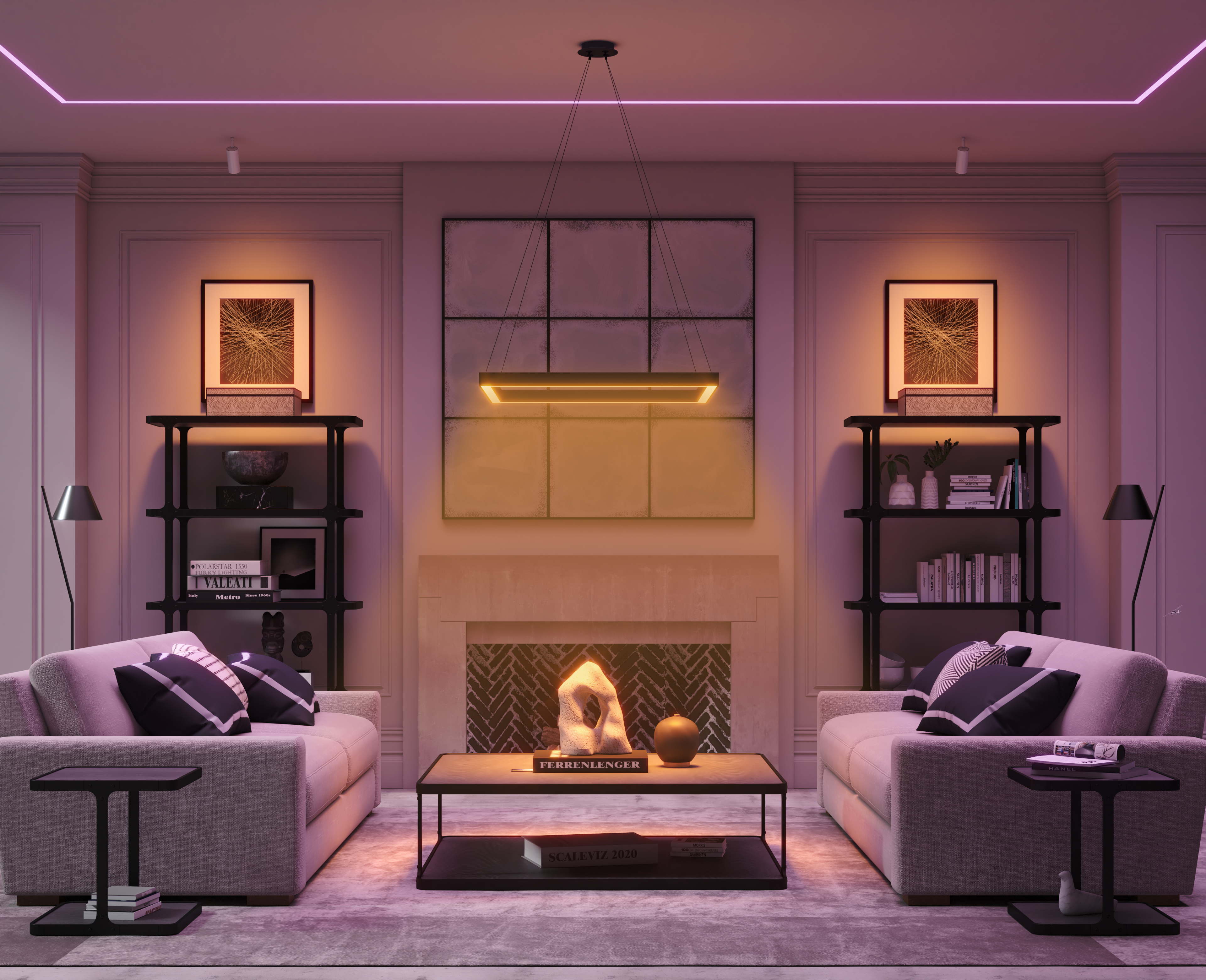 Vanishing Point Tubo Large Smart Wall Wash 24VDC Integrated LED, TruColor RGBTW, Wi-Fi Enabled - Click to Enlarge