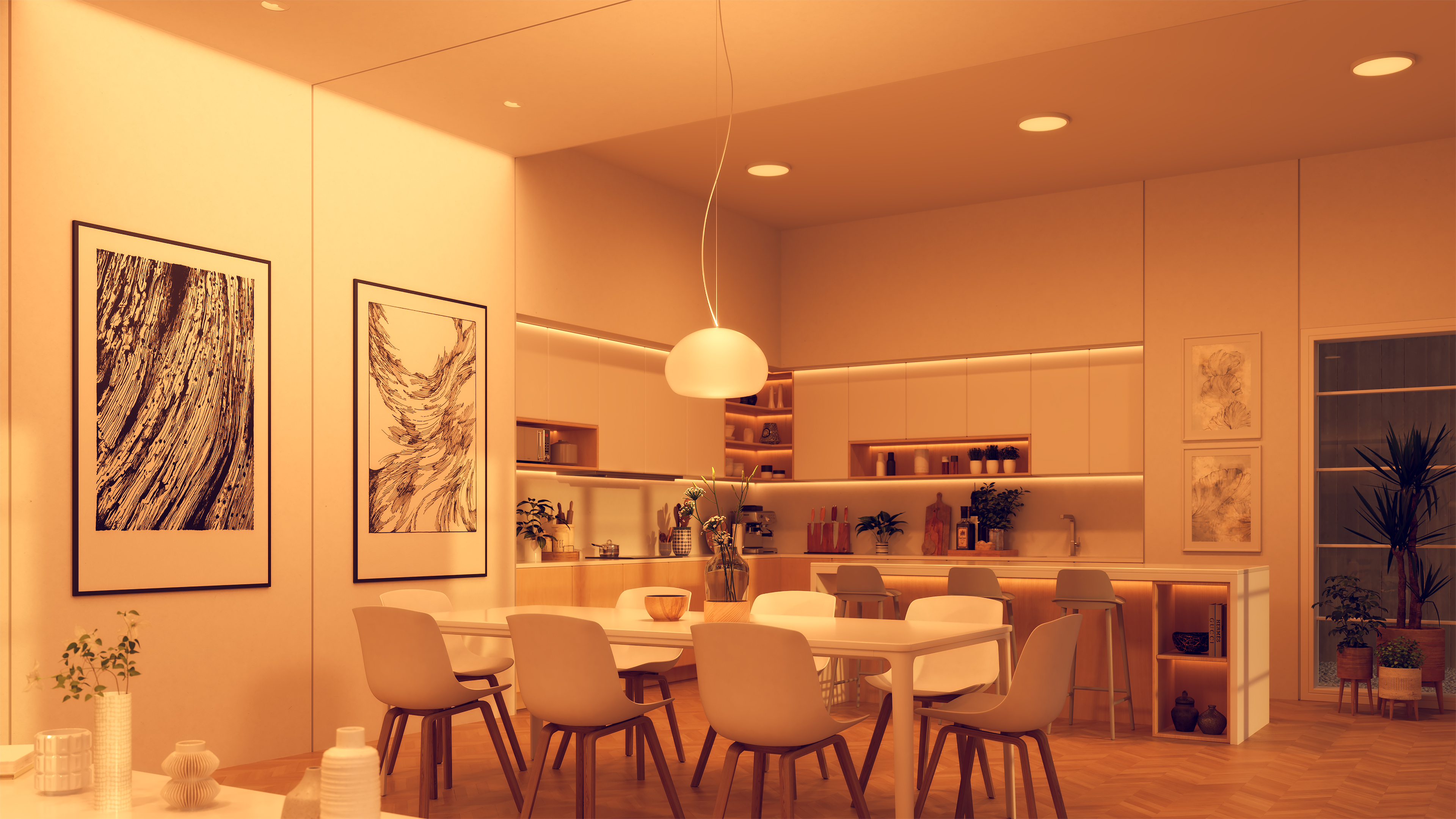 Luca 3.5" Warm Dim 120V-277V, Recessed Wall Wash Downlights - Click to Enlarge