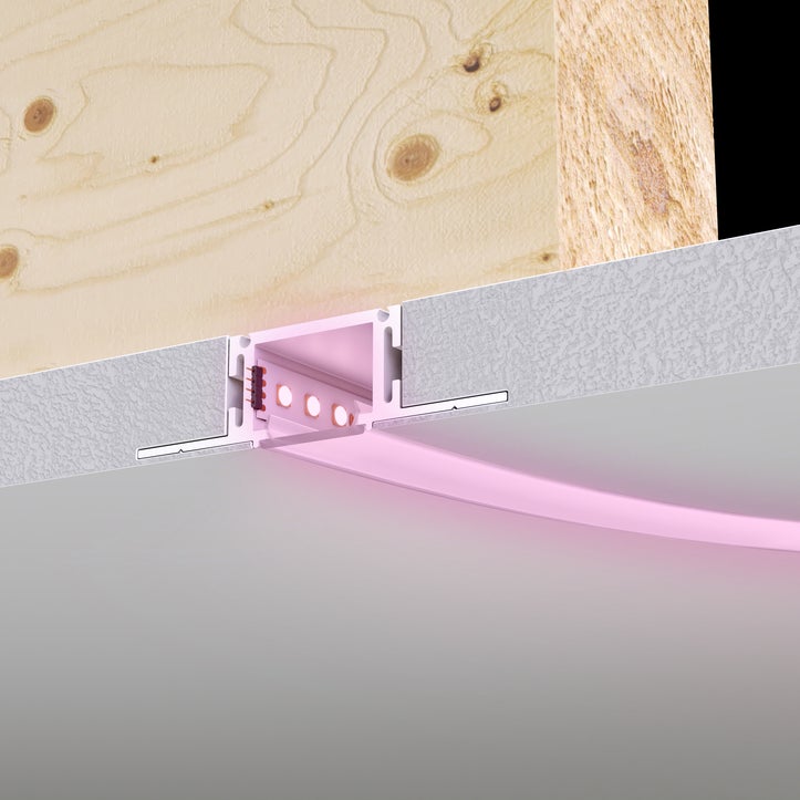 TruCirque 1 TruColor™ RGB & Tunable White 24VDC 5/8" Drywall Plaster-In LED System, 5 Channel Control