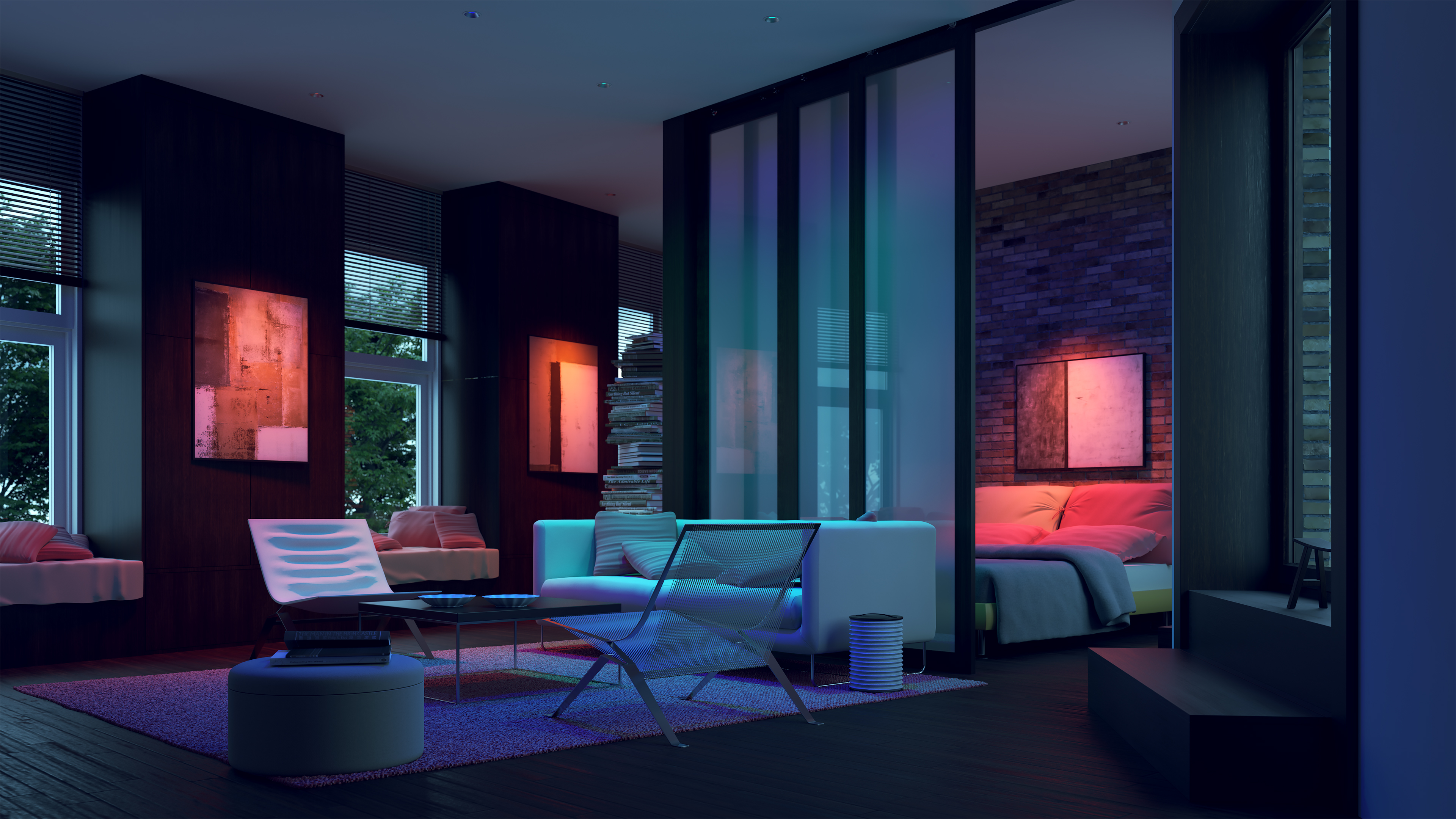 Luca 2.7" DMX/DALI TruColor&trade; RGBTW 48V Class 2, Recessed Wall Wash Downlights - Click to Enlarge