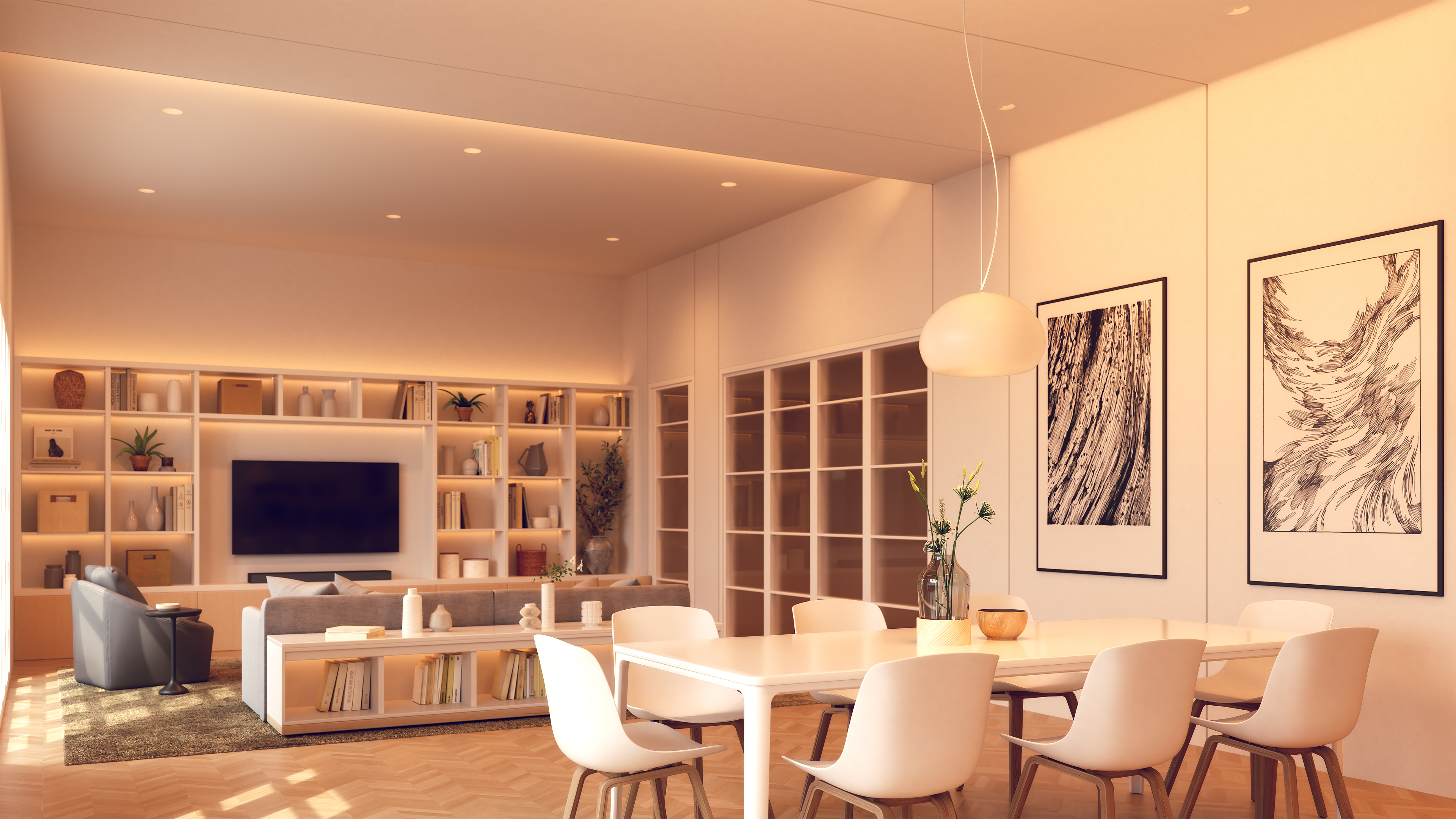 Luca 2.7" DMX/DALI TruColor&trade; RGBTW 48V Class 2, Recessed Wall Wash Downlights - Click to Enlarge