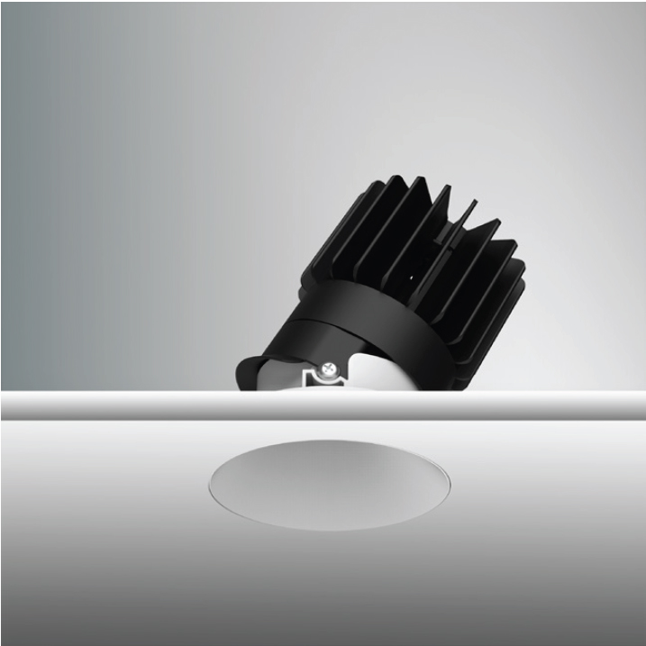 Luca 3.5" Static White 120V-277V, Recessed Fixed & Adjustable Downlights<br />Round Adjustable Trimless - Click to Enlarge