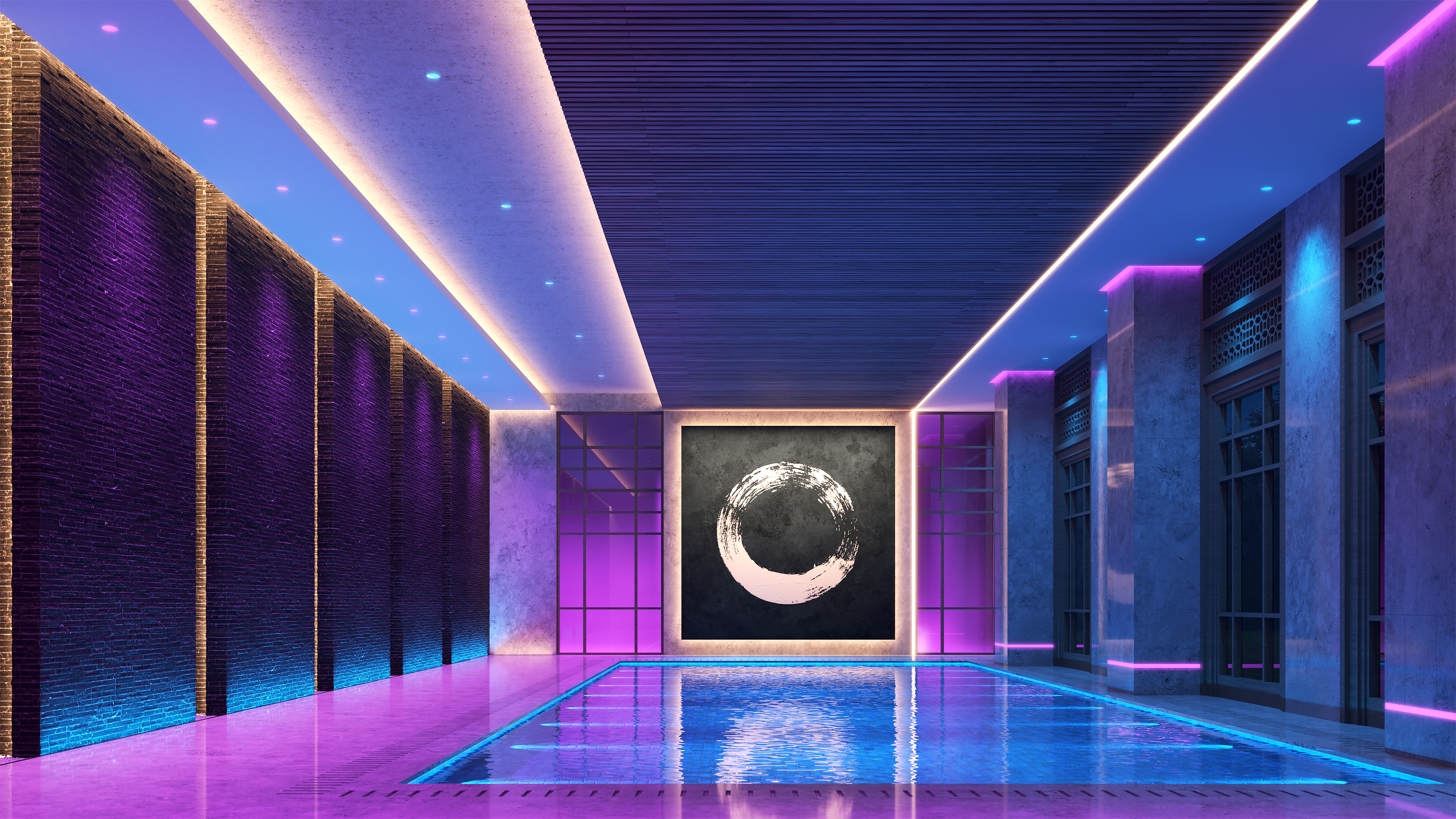 TruLine Trim 1.6A TruColor&trade; RGBTW 24VDC, 5/8" Recessed LED System - Click to Enlarge