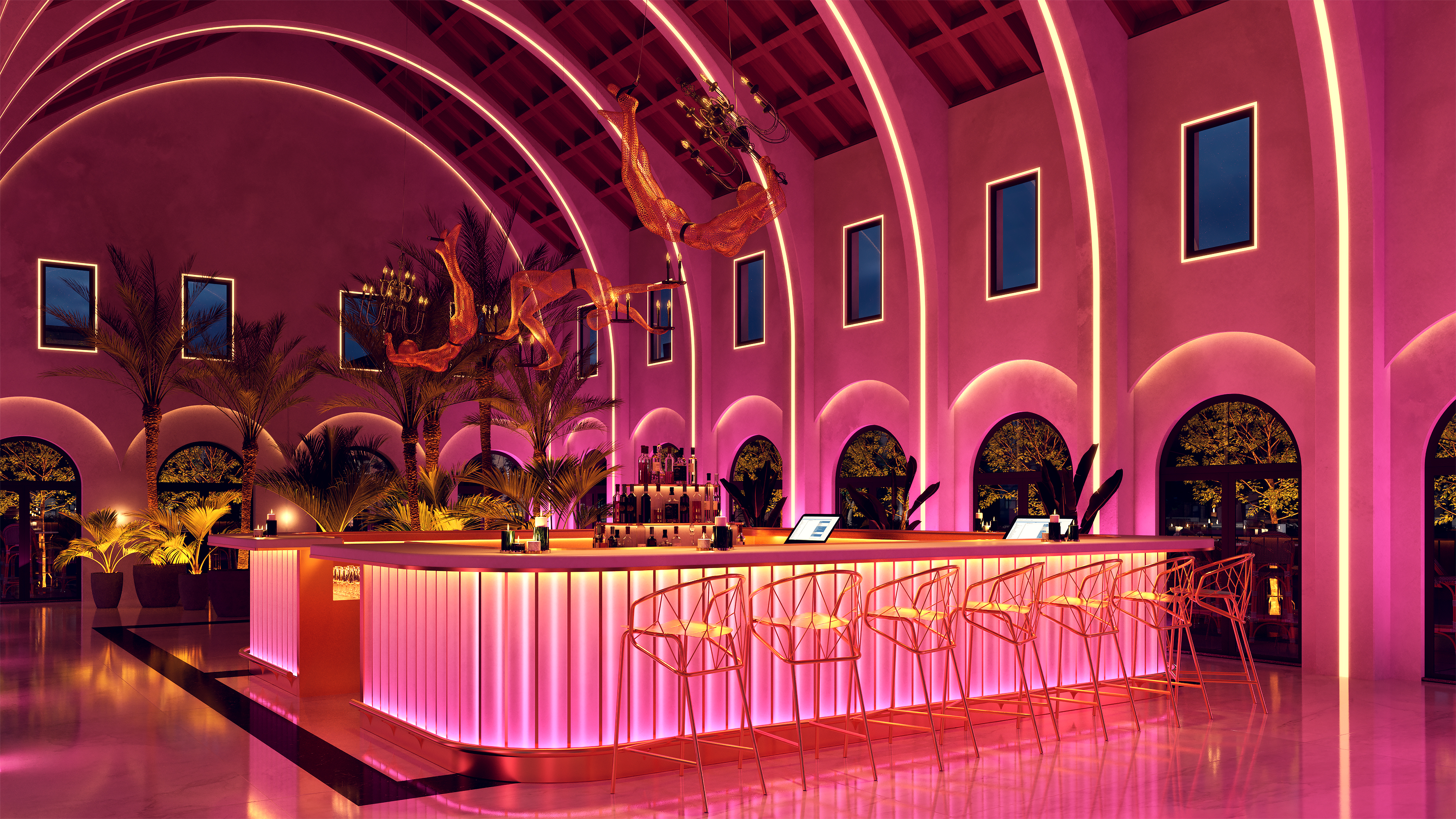 TruArch 1 DIY Do-It-Yourself, 1" Wide 24VDC Plaster-In LED System - Click to Enlarge