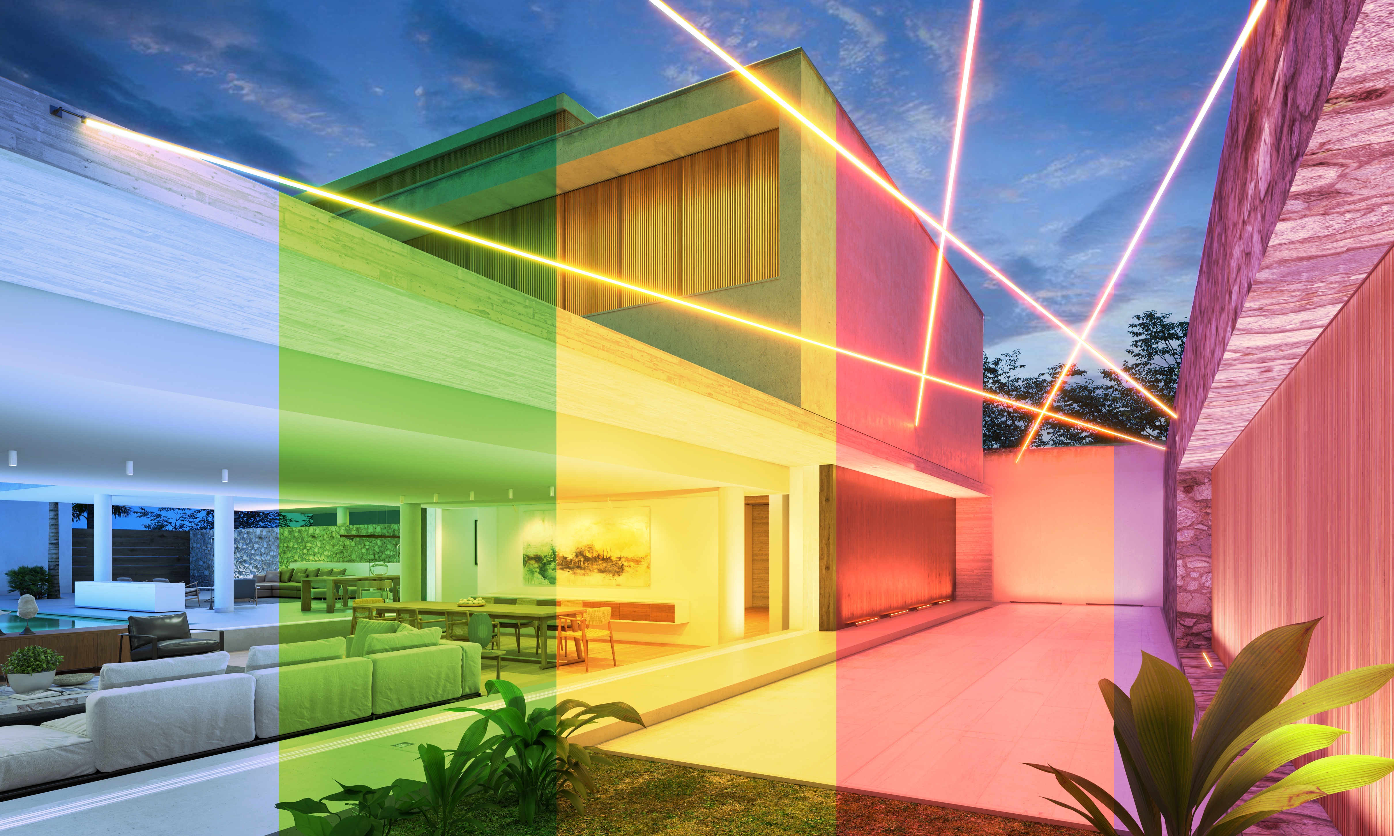 Saber Mini Suspension br   Outdoor Wet Location br   RGB