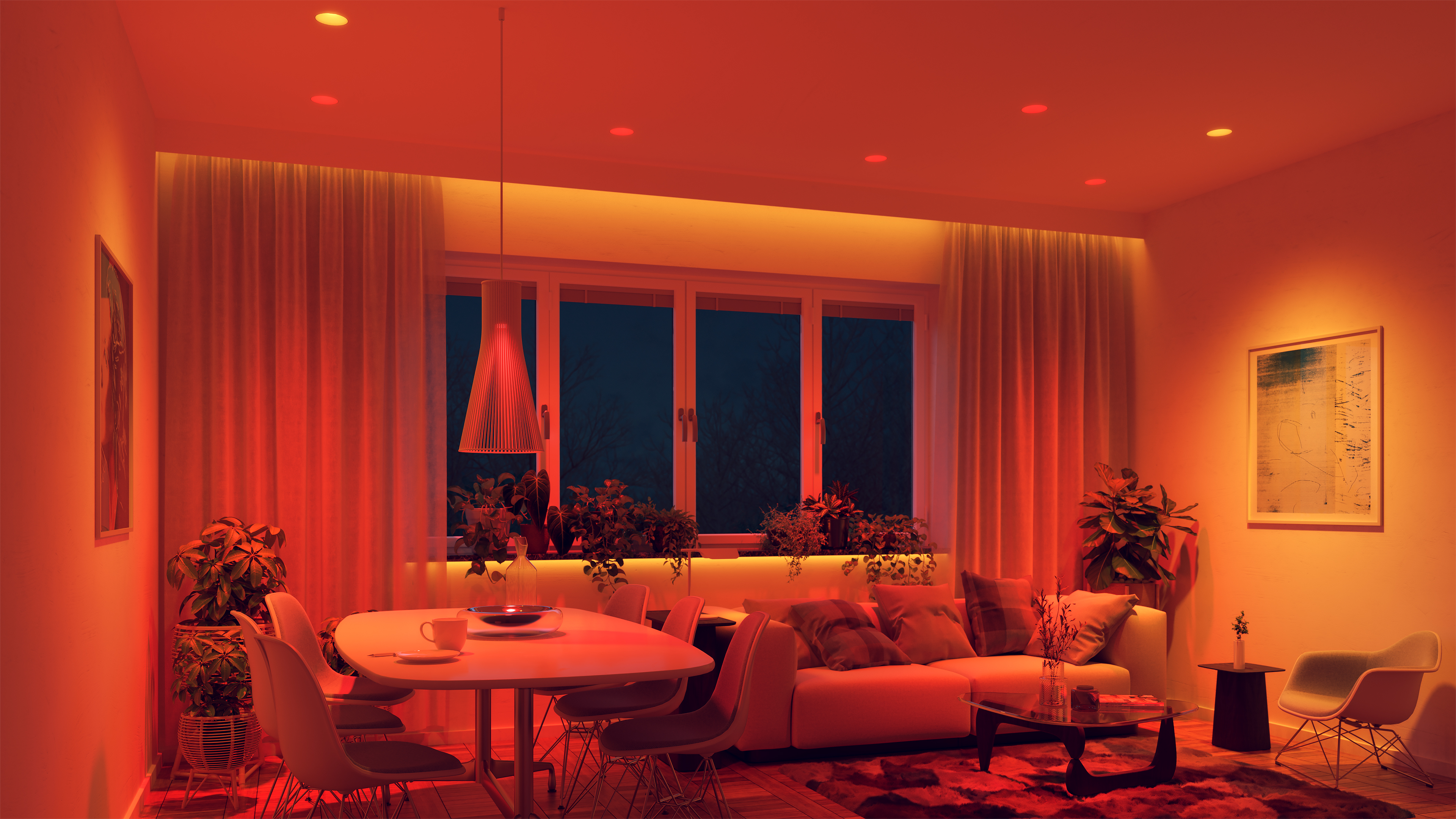 Luca 3.5" TruColor&trade; RGBTW 24V Class 2, Recessed Fixed & Adjustable Downlights - Click to Enlarge