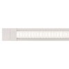 Light Channel Complete Fixture 0.6" Recessed Millwork 24VDC, Static White<br />Diffused Lens, White Louver - Click to Enlarge