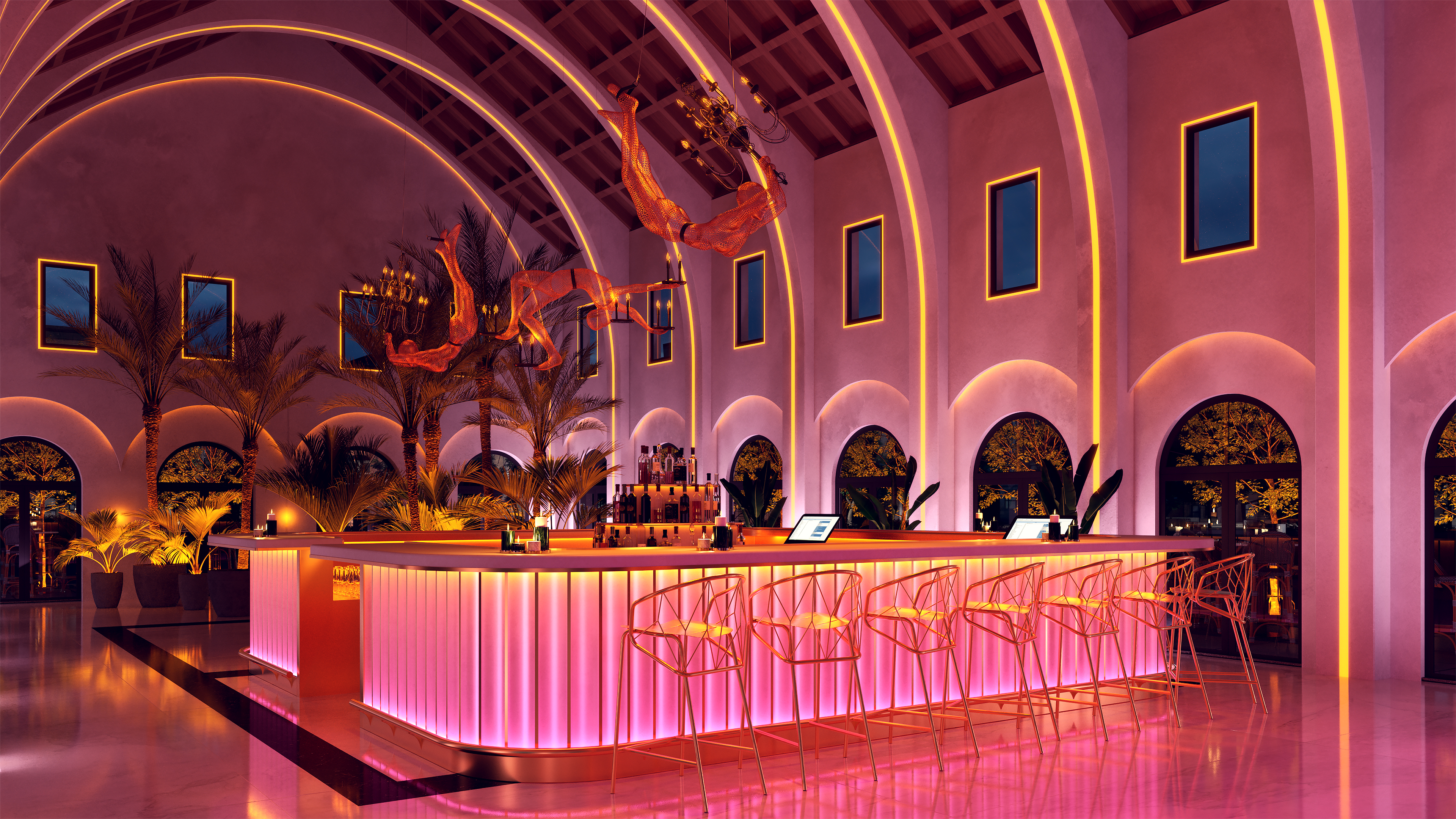 TruArch 1 DIY Do-It-Yourself, 1" Wide 24VDC Plaster-In LED System - Click to Enlarge