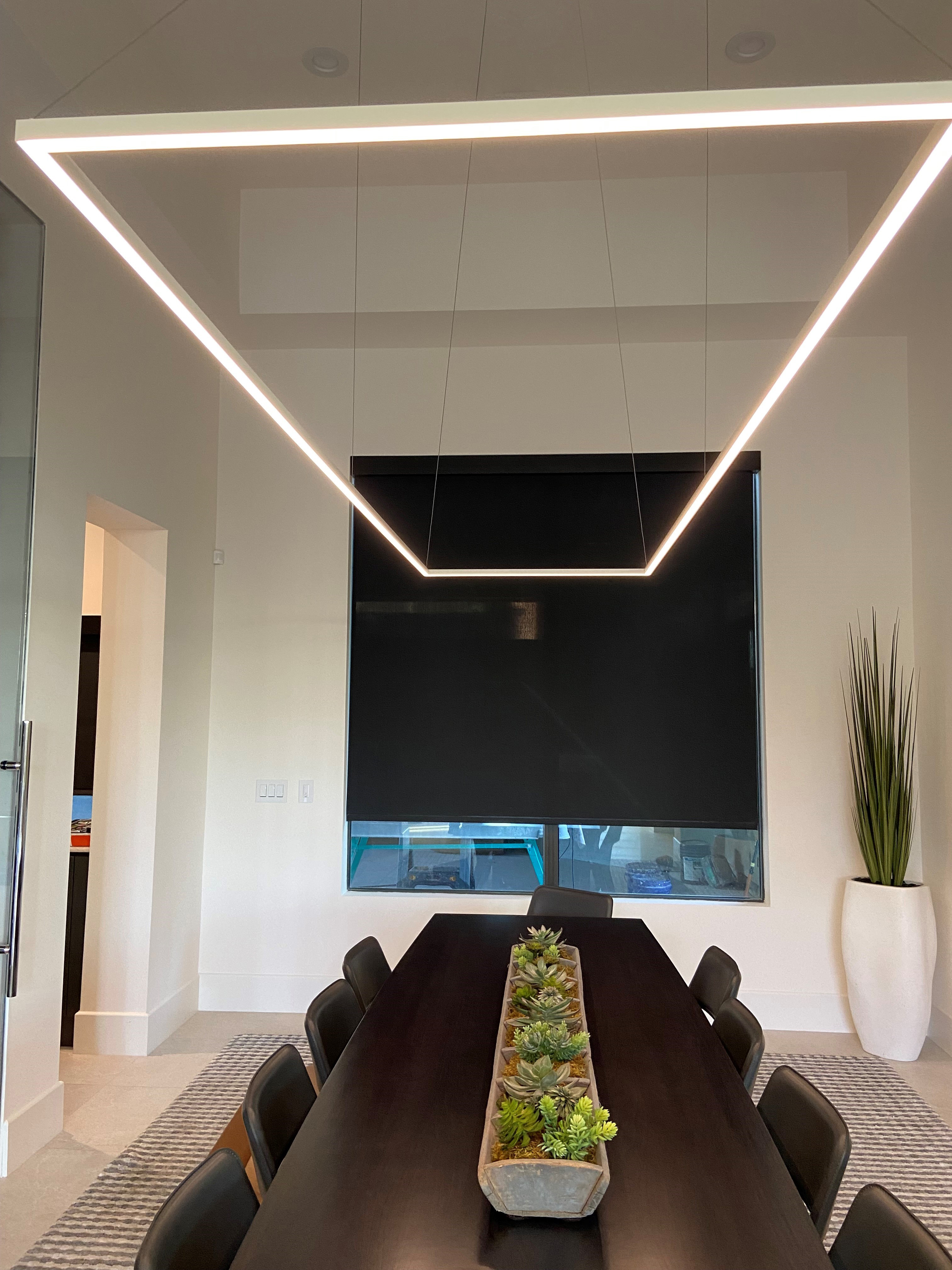 Cirrus MIYO Rectangle With Lit Corners 24VDC LED Suspension - Click to Enlarge