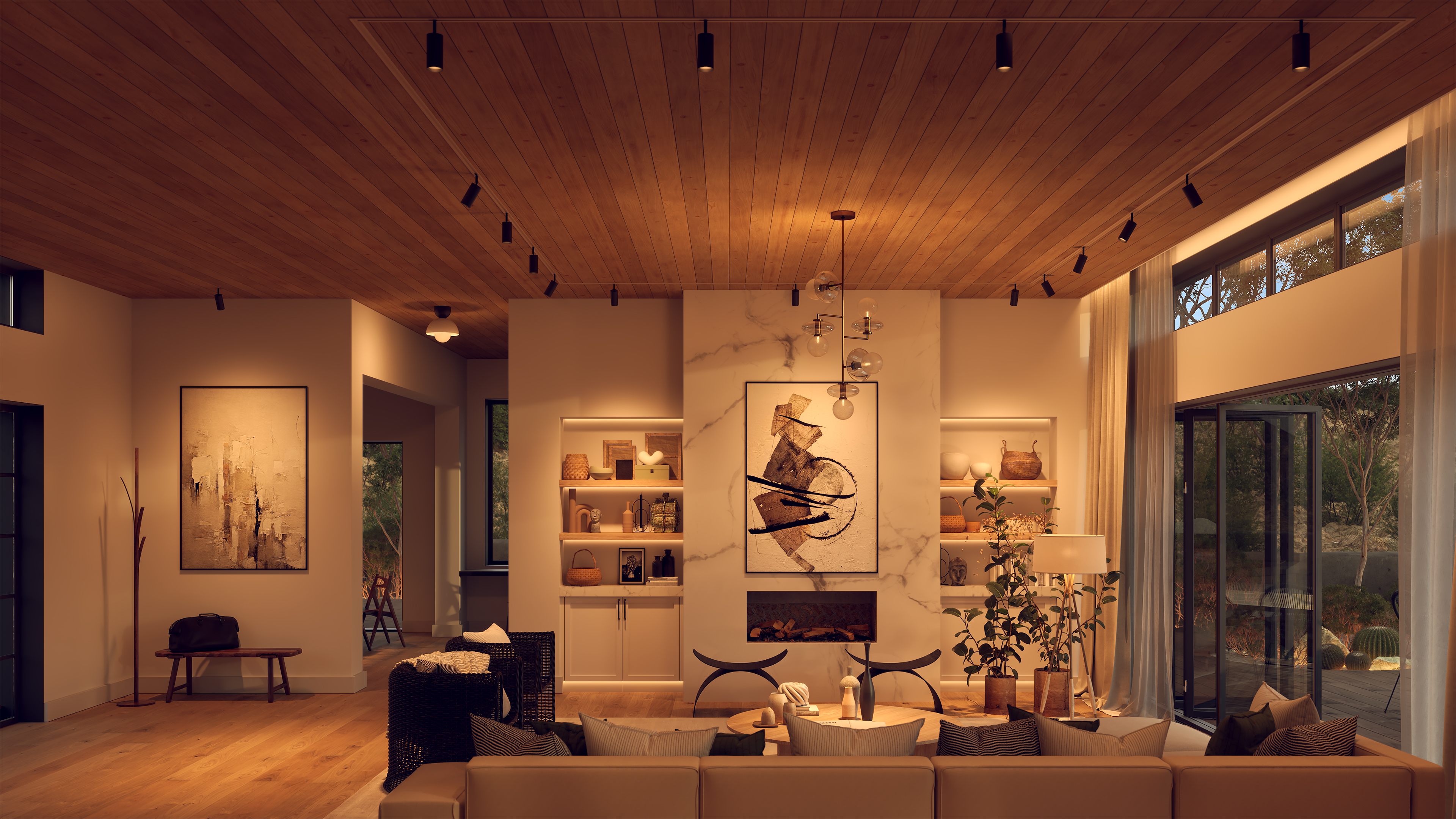 TruTrack Trim Magnetic, Light Channel .6 Millwork, A19 Pure Smart Bulb