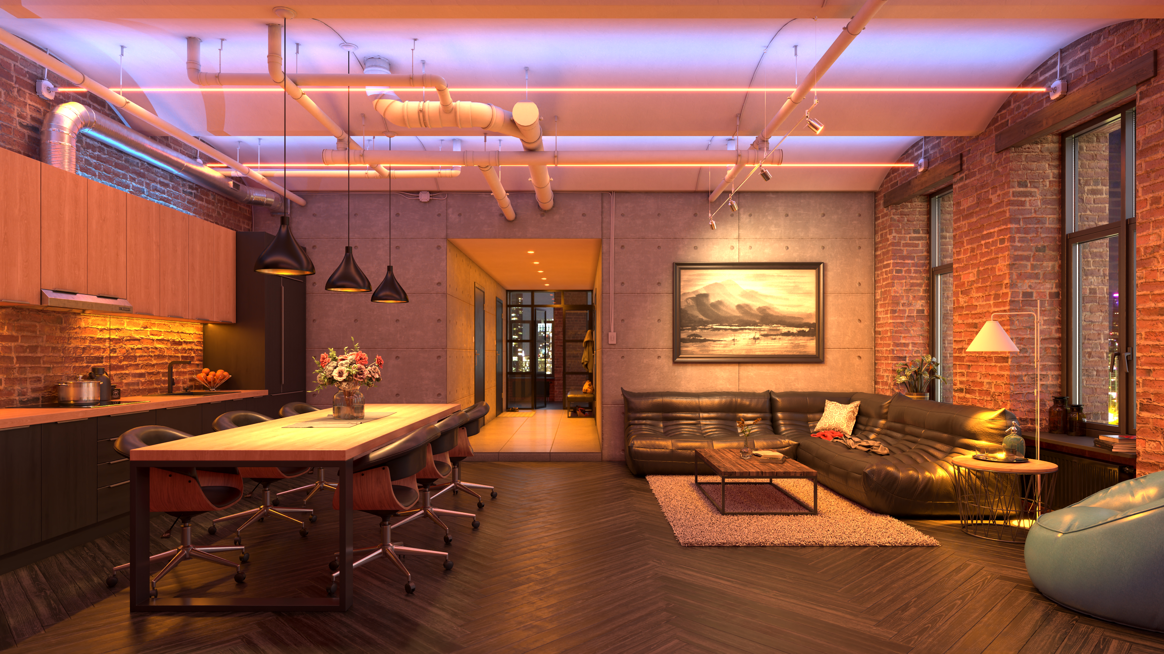 Monorail with Rebel Heads - Click to Enlarge