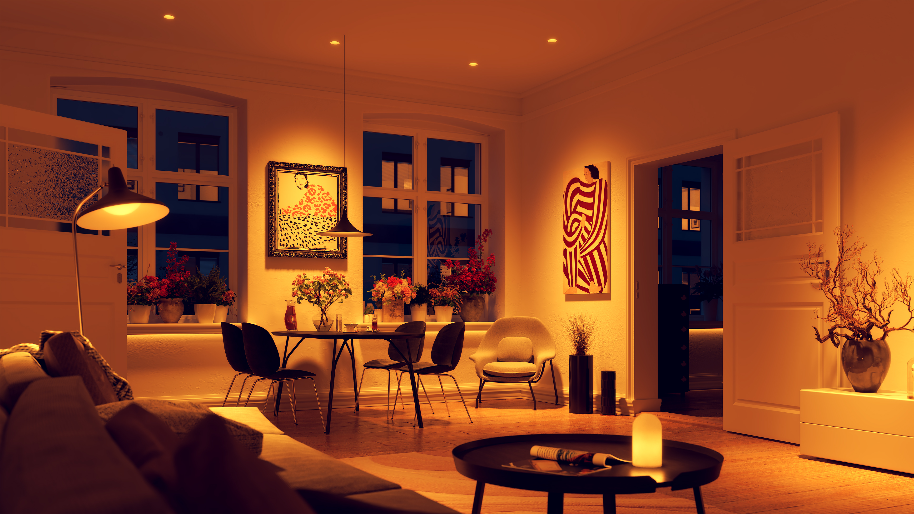 Luca 2.7" DMX/DALI TruColor&trade; RGBTW 48V Class 2, Recessed Wall Wash Downlights - Click to Enlarge