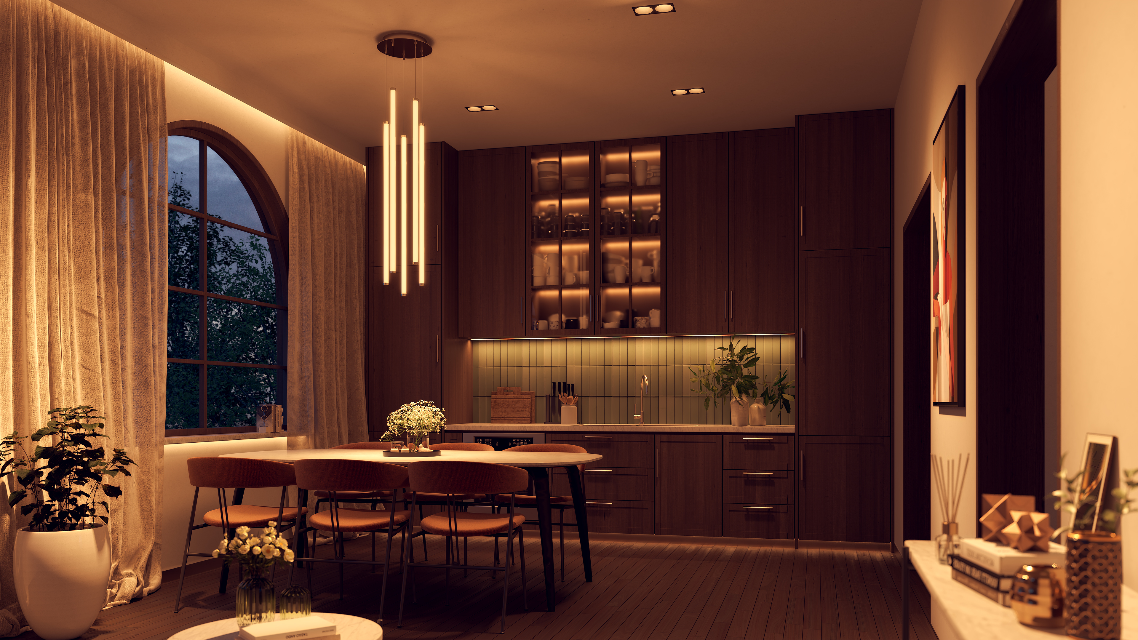 Solina 360 Multipoint 24VDC  br   Vertical Pendant br   Tunable White