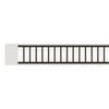 Light Channel Complete Fixture 0.6" Surface Mount 24VDC, Static White, Diffused Lens With Black Louver - Click to Enlarge