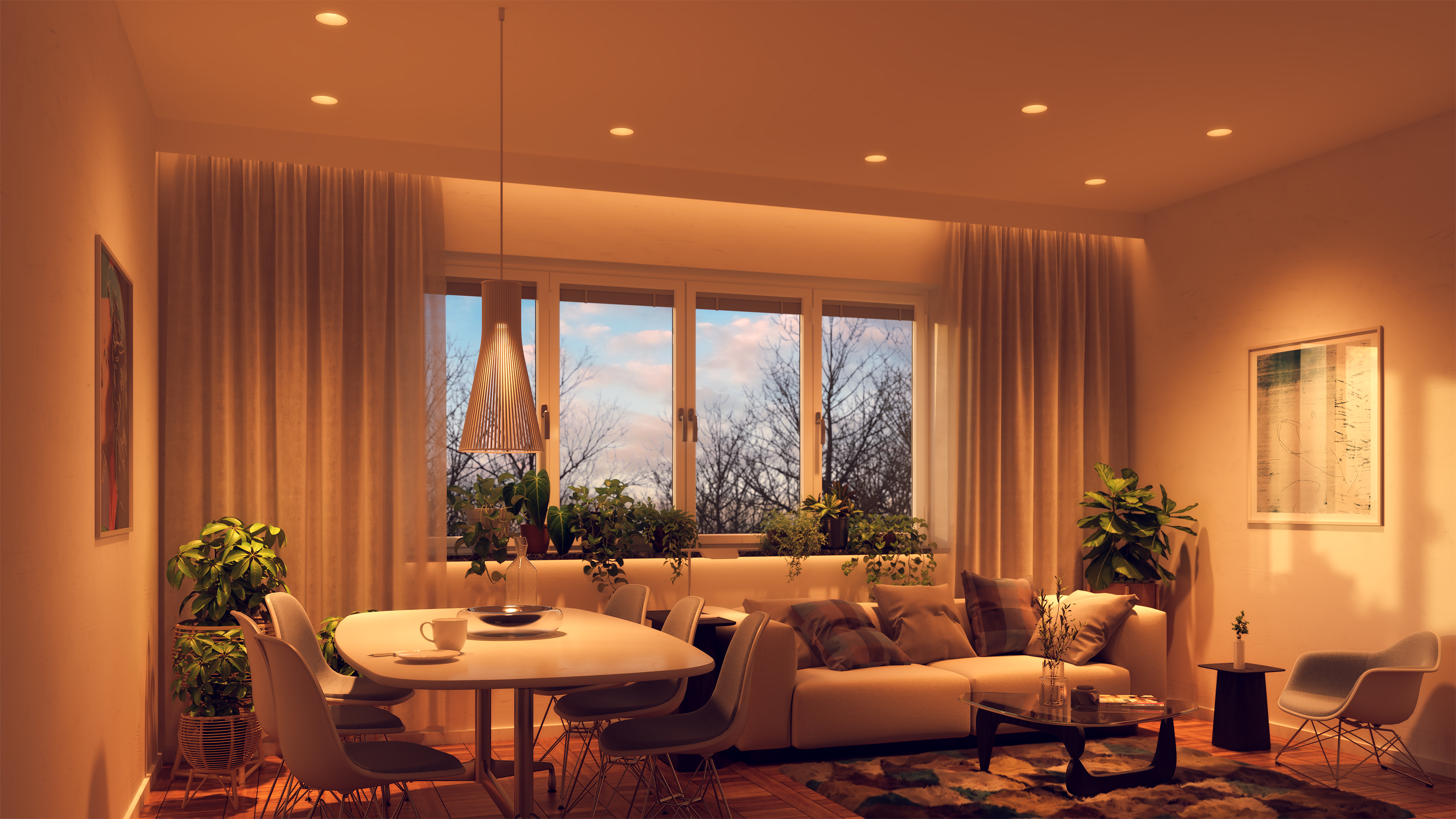 Luca 3.5" TruColor&trade; RGBTW 24V Class 2, Recessed Fixed & Adjustable Downlights - Click to Enlarge