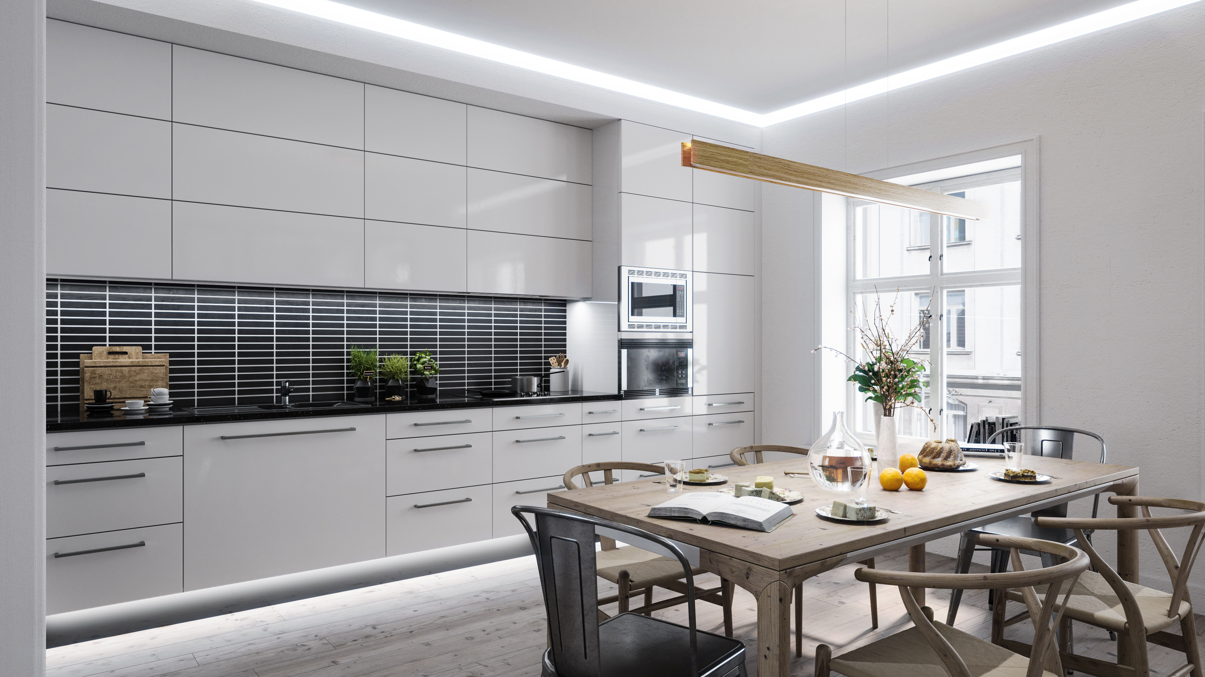 Light Channel Complete Fixture 0.6" Surface Mount 24VDC, Tunable White - Click to Enlarge